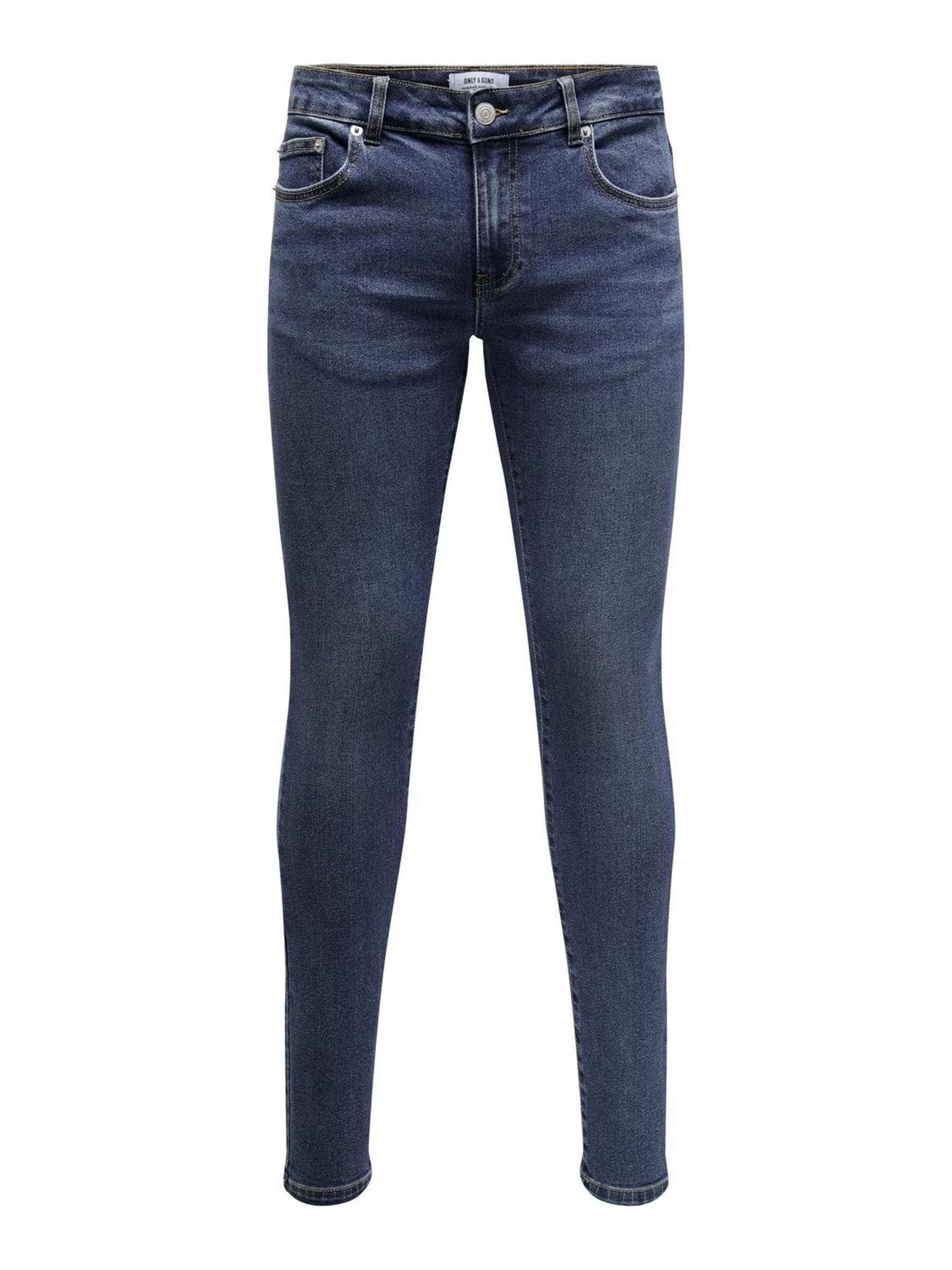 Only & Sons Onswarp Jeans Uomo Skinny Blu Denim 32W 32L