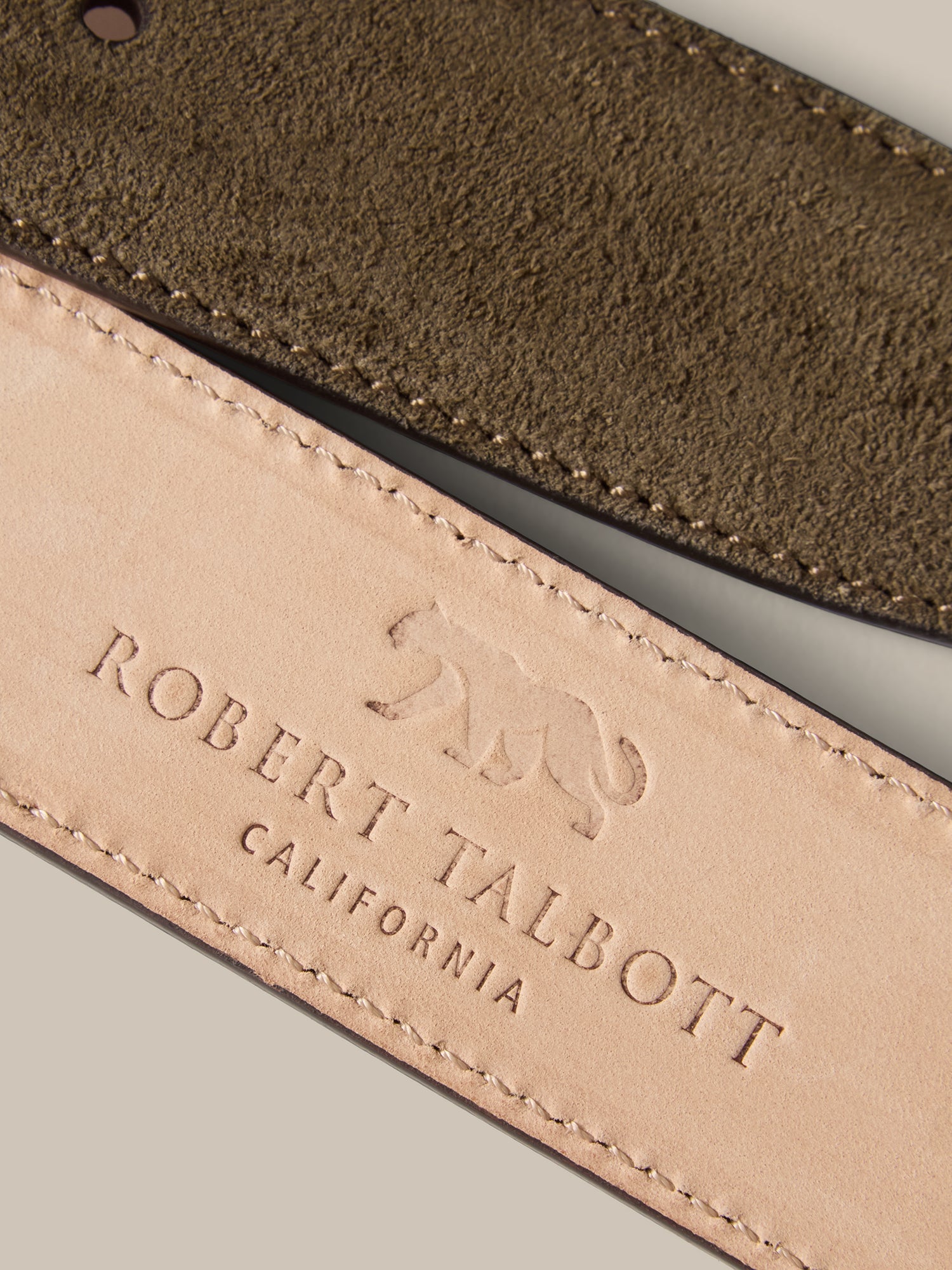Robert Talbott Lewis Cintura Scamosciata Verde