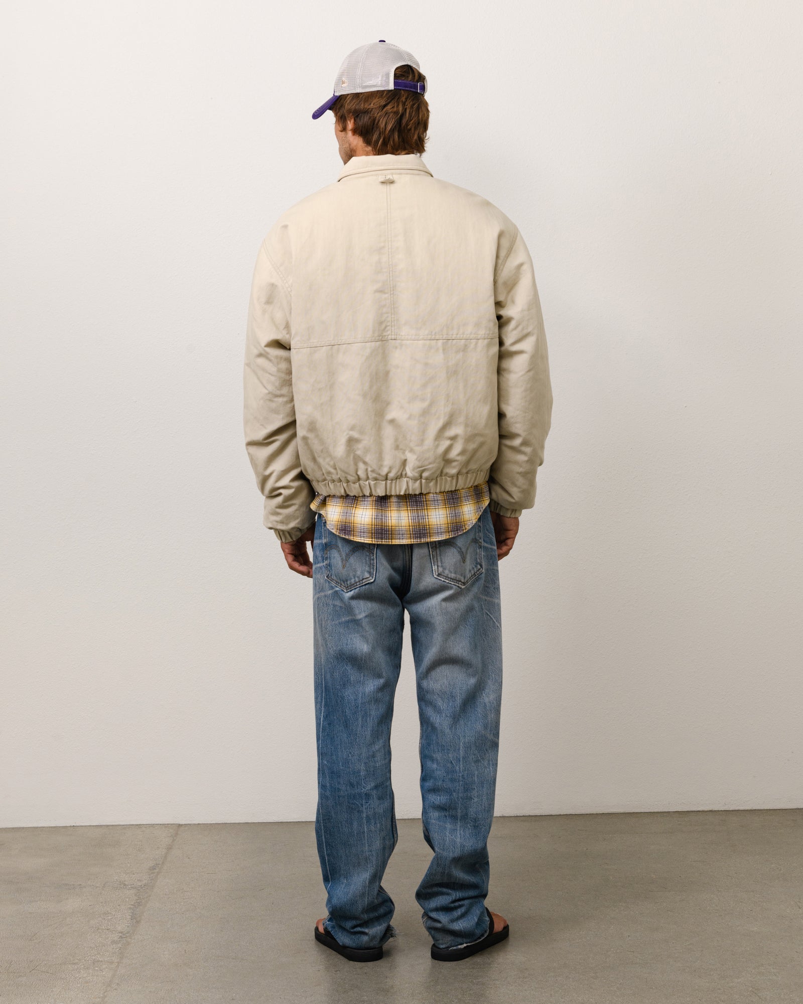 Stussy Nyco Collared Work giacca Sand
