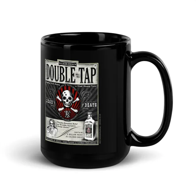 7.62 Design Double Tap tazza ceramica nera 15oz