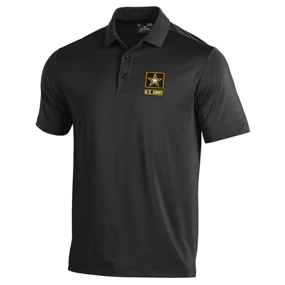 Under Armour US Army Corps polo uomo nera traspirante