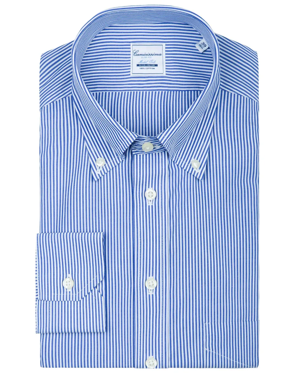 Camicissima Fancy camicia uomo a righe con taschino slim