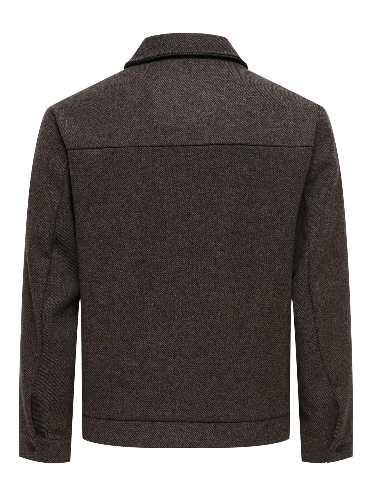 Only & Sons Onsrush Giacca Lana S Grigio Scuro Mélange Uomo