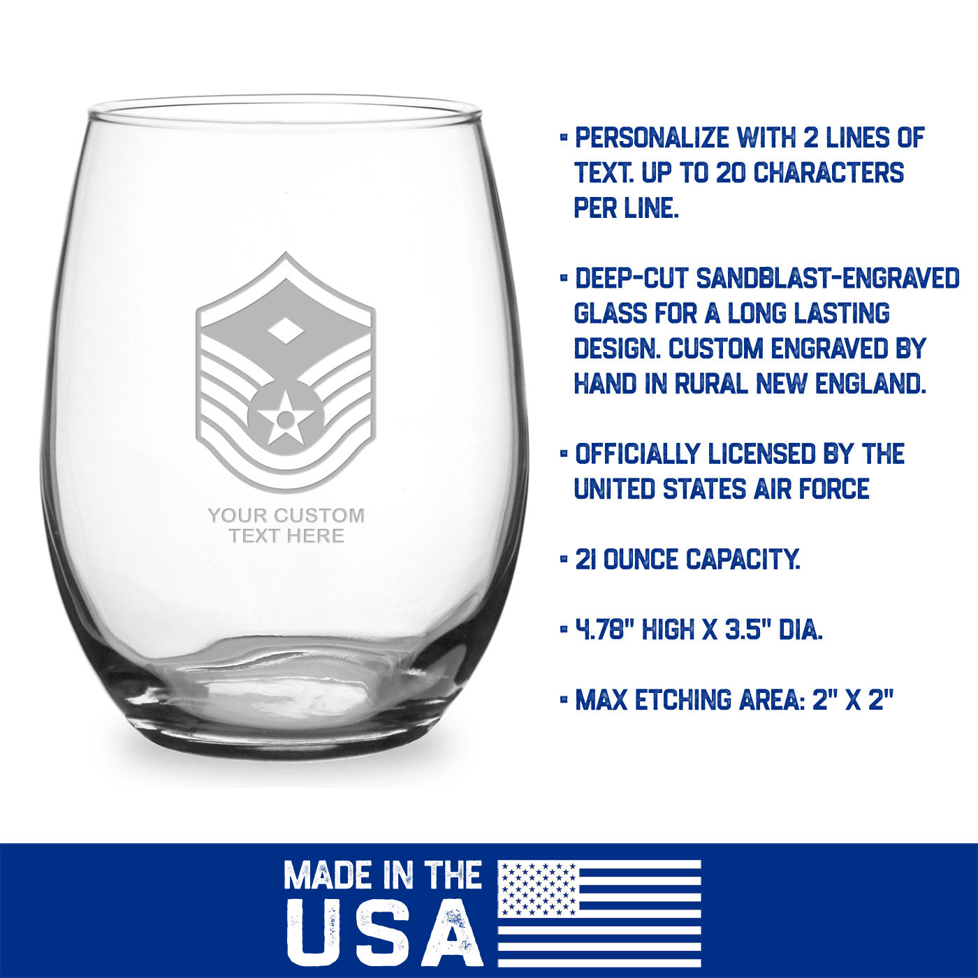 7.62 Design Air Force Bicchiere Vino Senza Stelo 600 ml