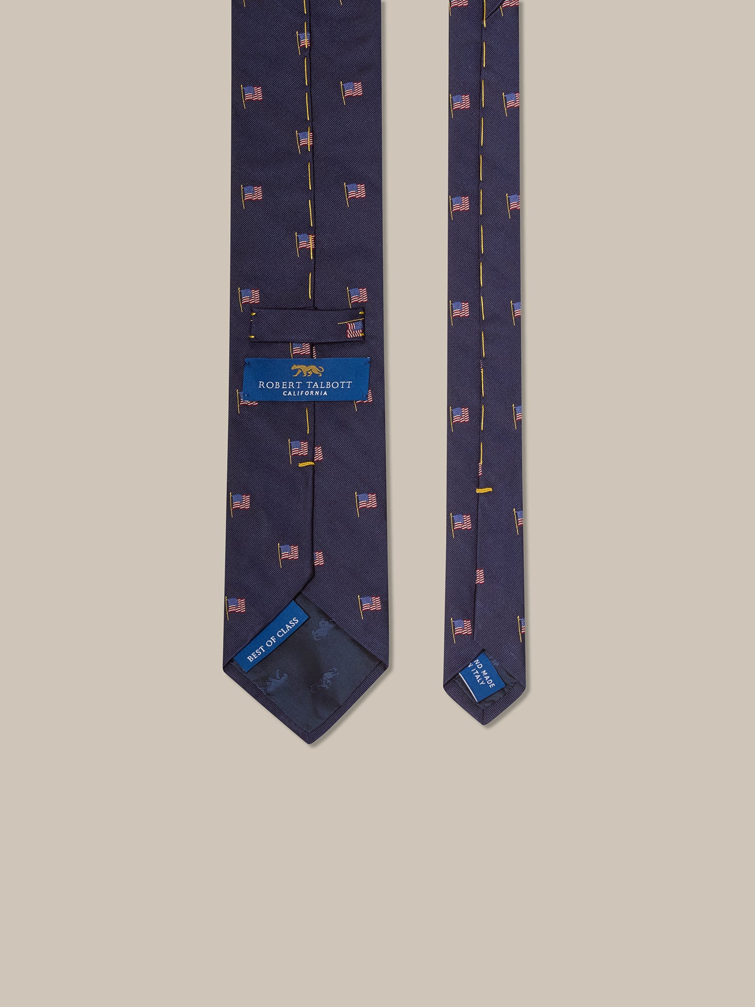 Robert Talbott Robert Cravatta seta Navy Best of Class