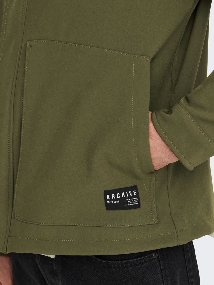 Only & Sons Onsaslan Otw Giacca Softshell Uomo Olive Night