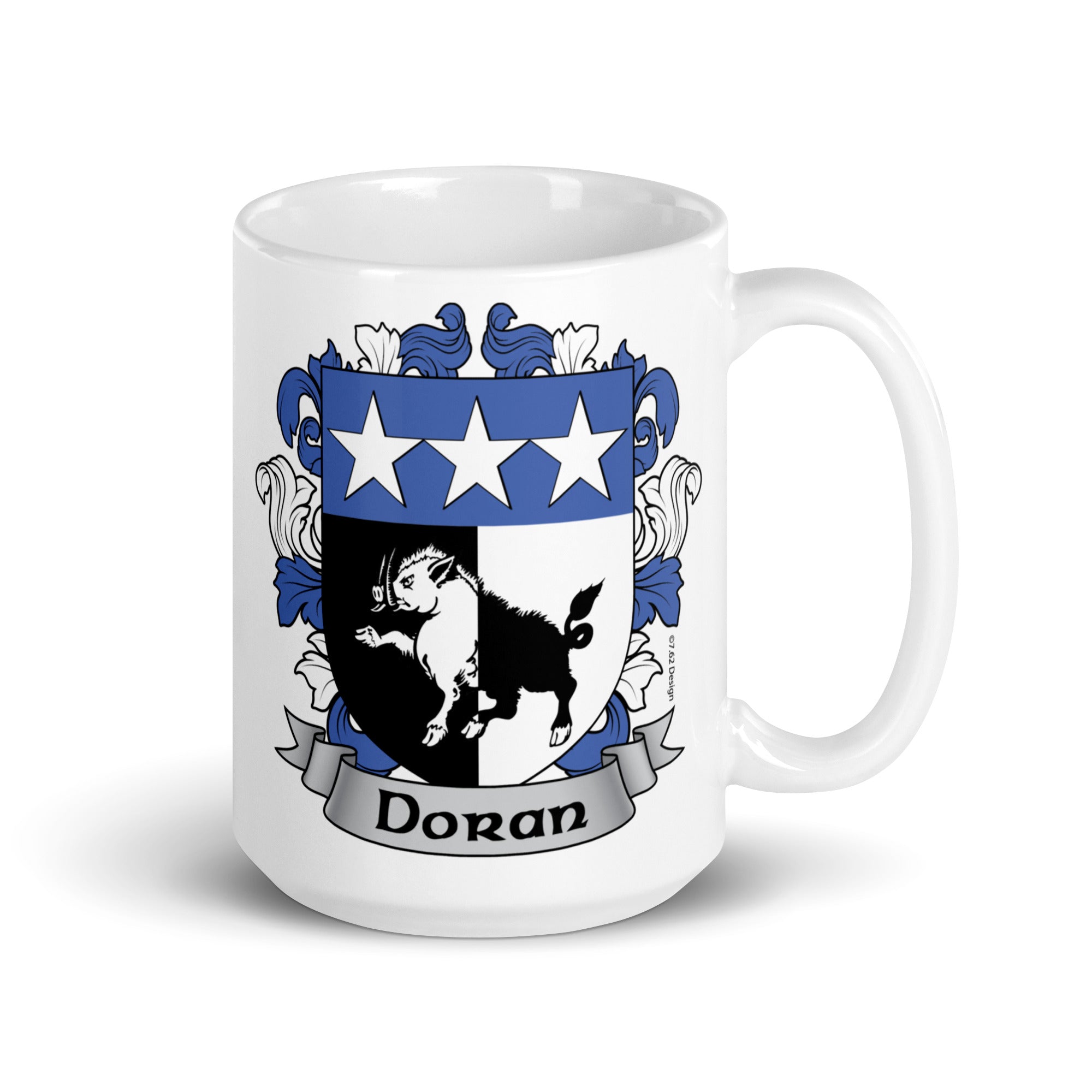 7.62 Design Doran Irish Coat of Arms tazza ceramica 15oz stemma
