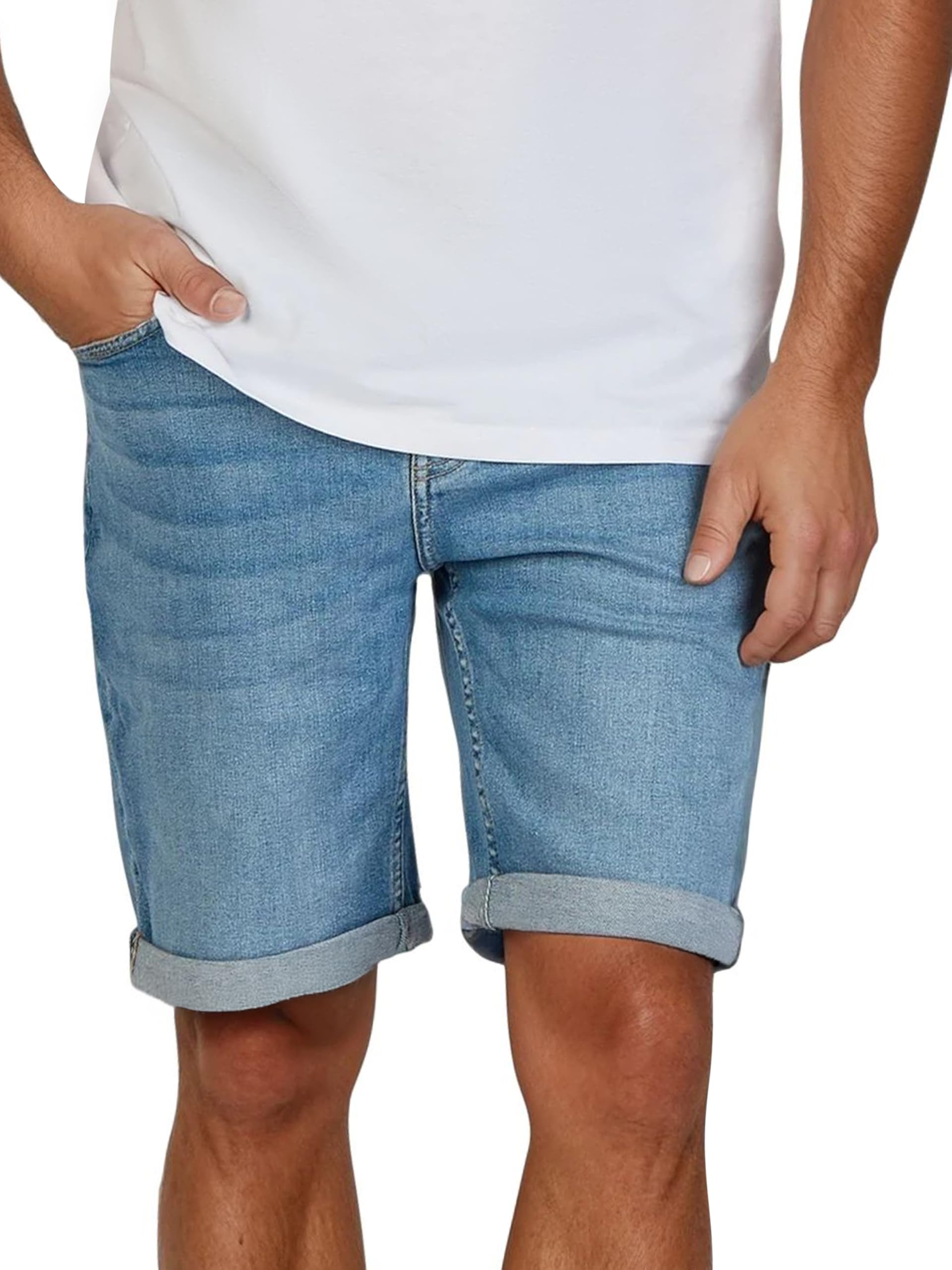ONLY & SONS Onsply Pantaloncini Uomo 2 Pezzi Blu Chiaro/Nero Denim