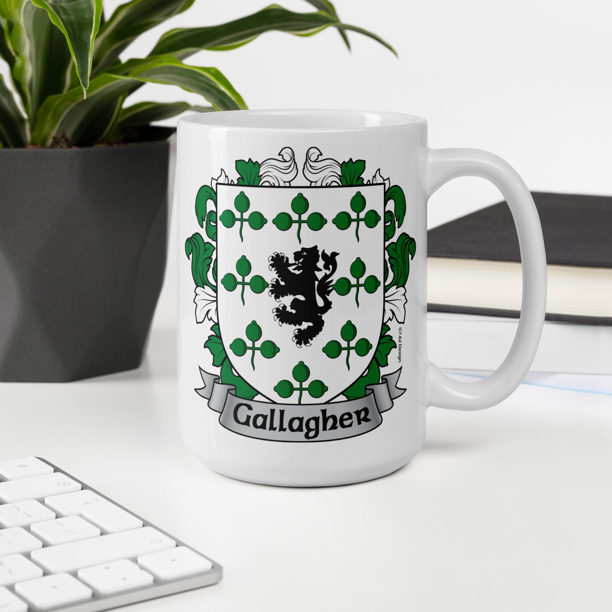 7.62 Design Gallagher Tazza Ceramica 15oz Stemma Irlandese