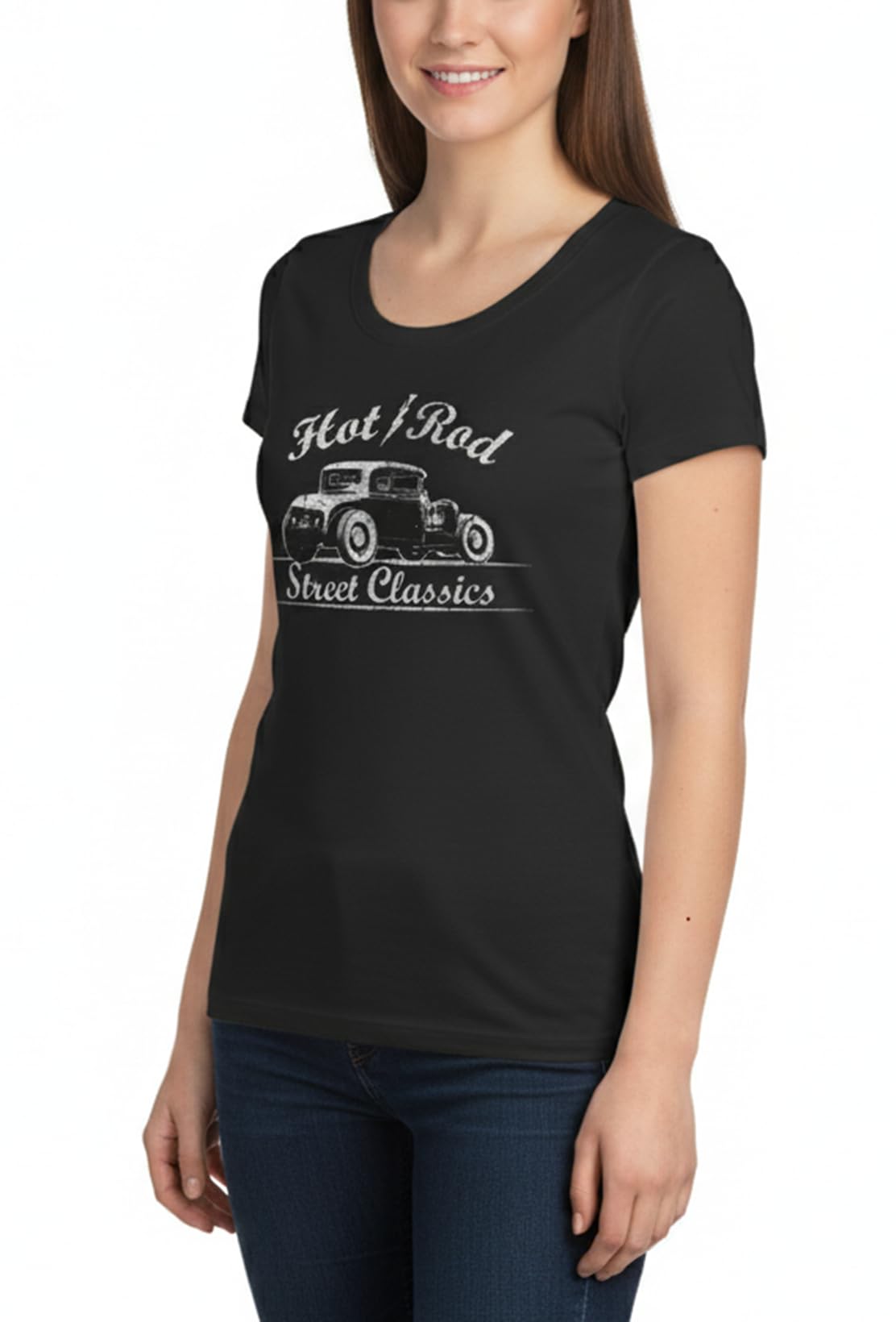 Makaya Hot Rod T-Shirt Donna Cotone Nera L