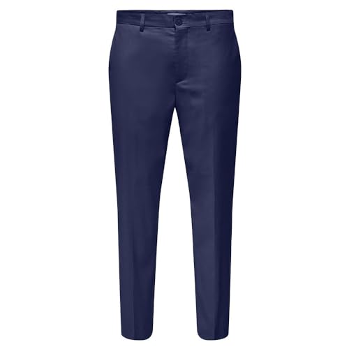 ONLY & SONS Onseve Pantaloni Uomo Slim Blu Medievale 42