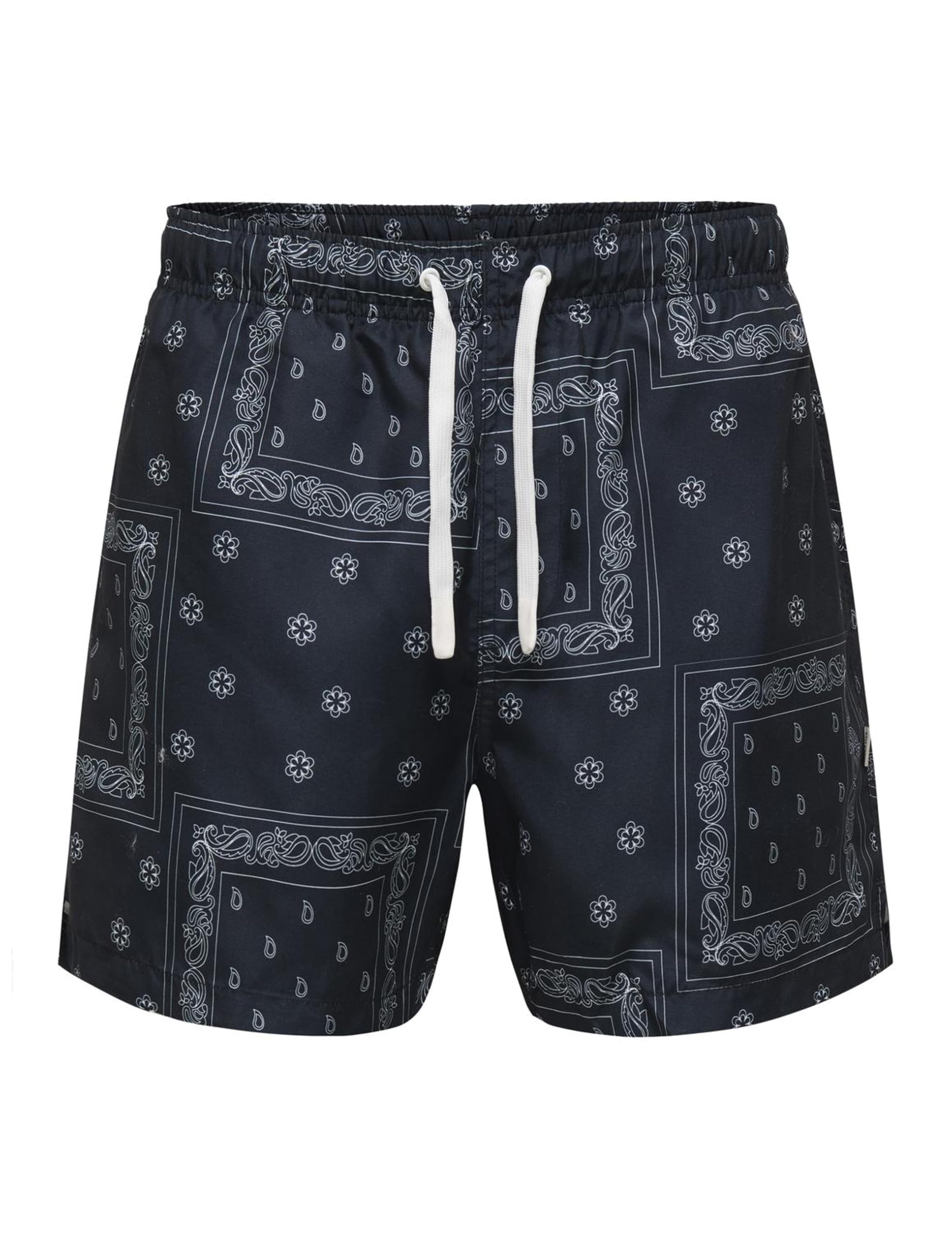 Only & Sons Onsbasile Swim Costume Uomo M Nero AOP