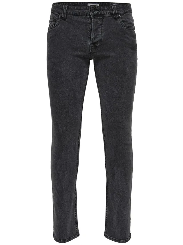 Only & Sons Jeans Uomo 31W/30L Grigio Denim Cotone