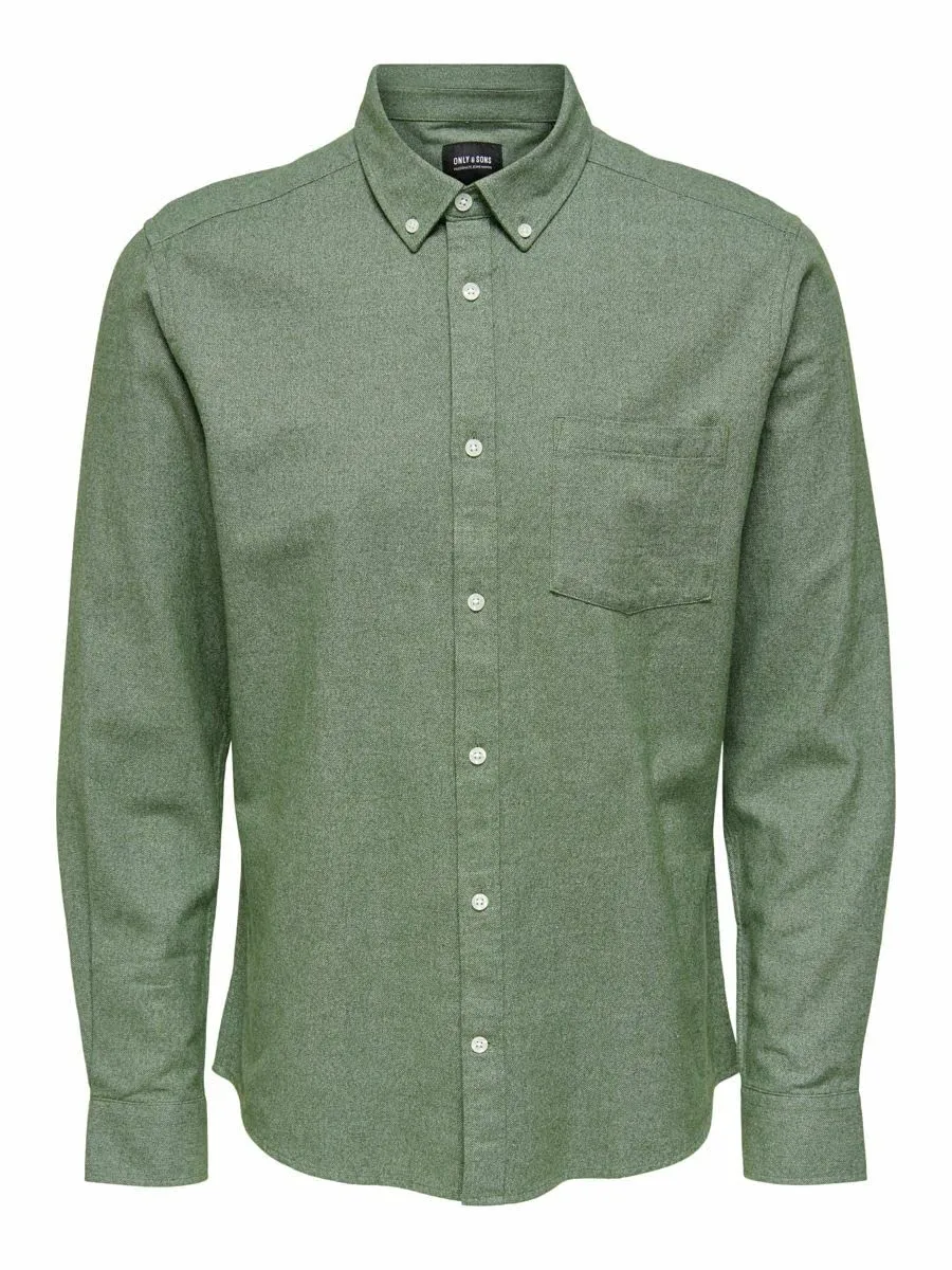 ONLY & SONS Onsneil Camicia oxford uomo colletto cotone