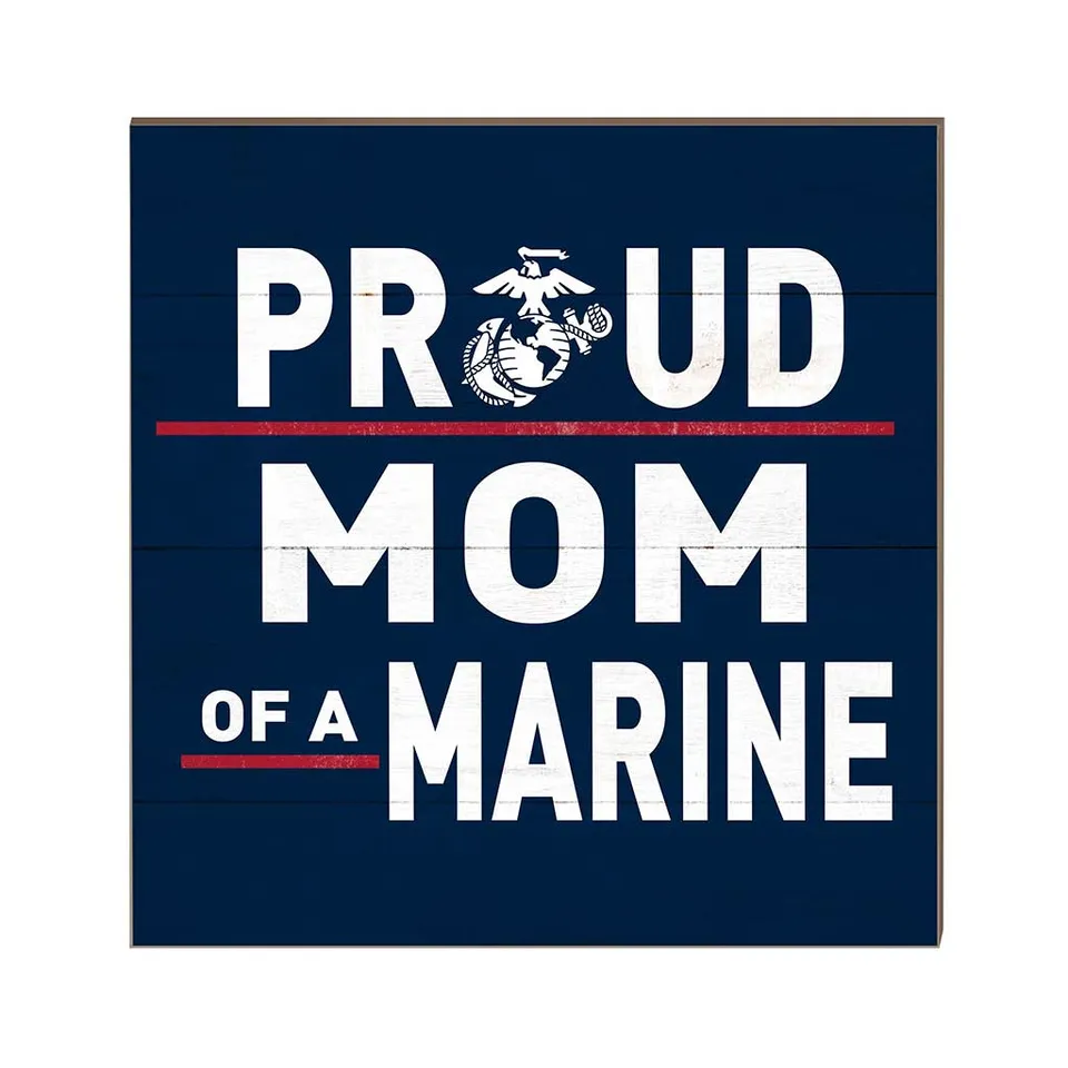7.62 Design USMC Proud Mom Targa legno 25x25