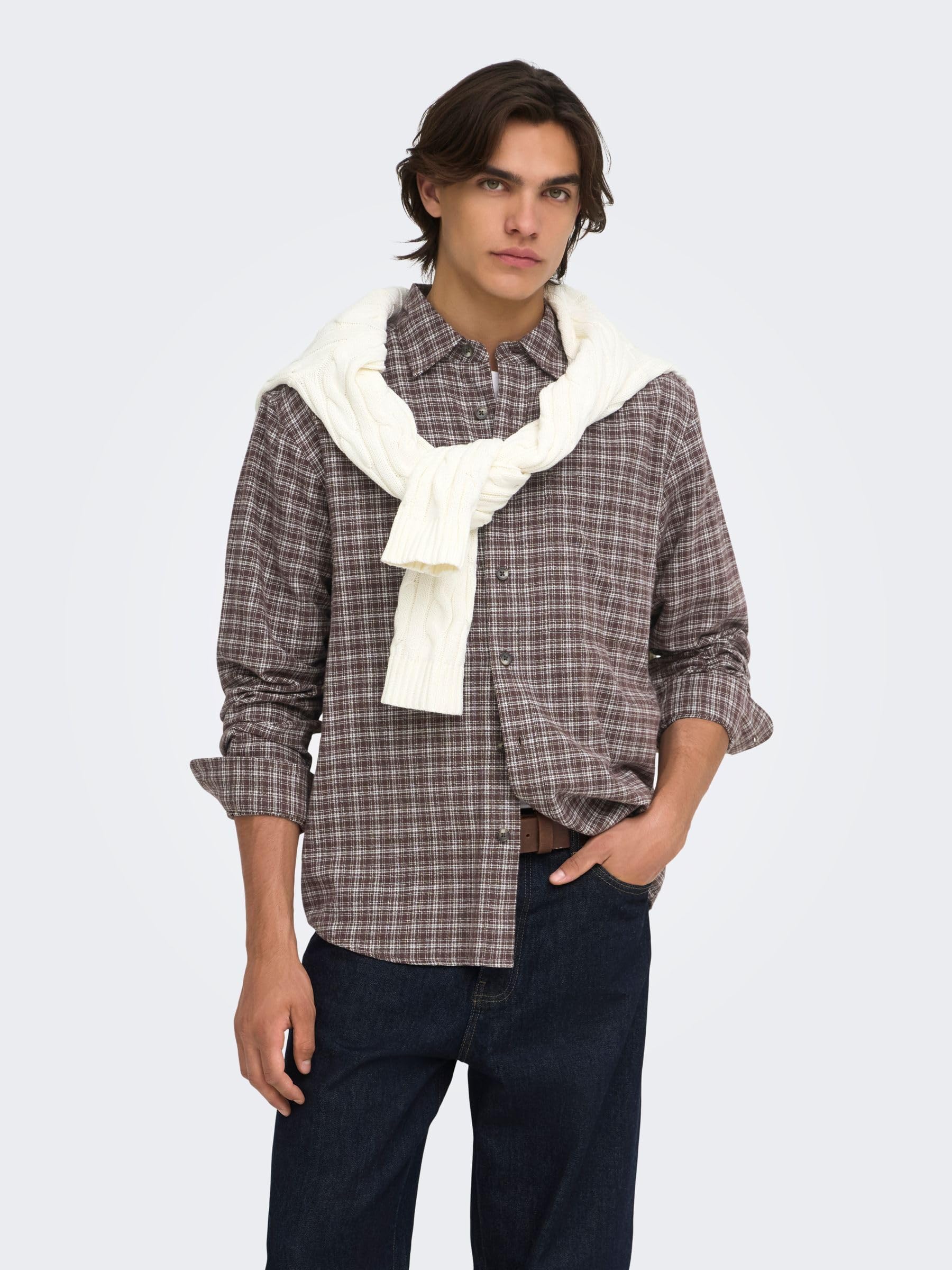 ONLY & SONS Onsgudmund Camicia a quadri Canteen M