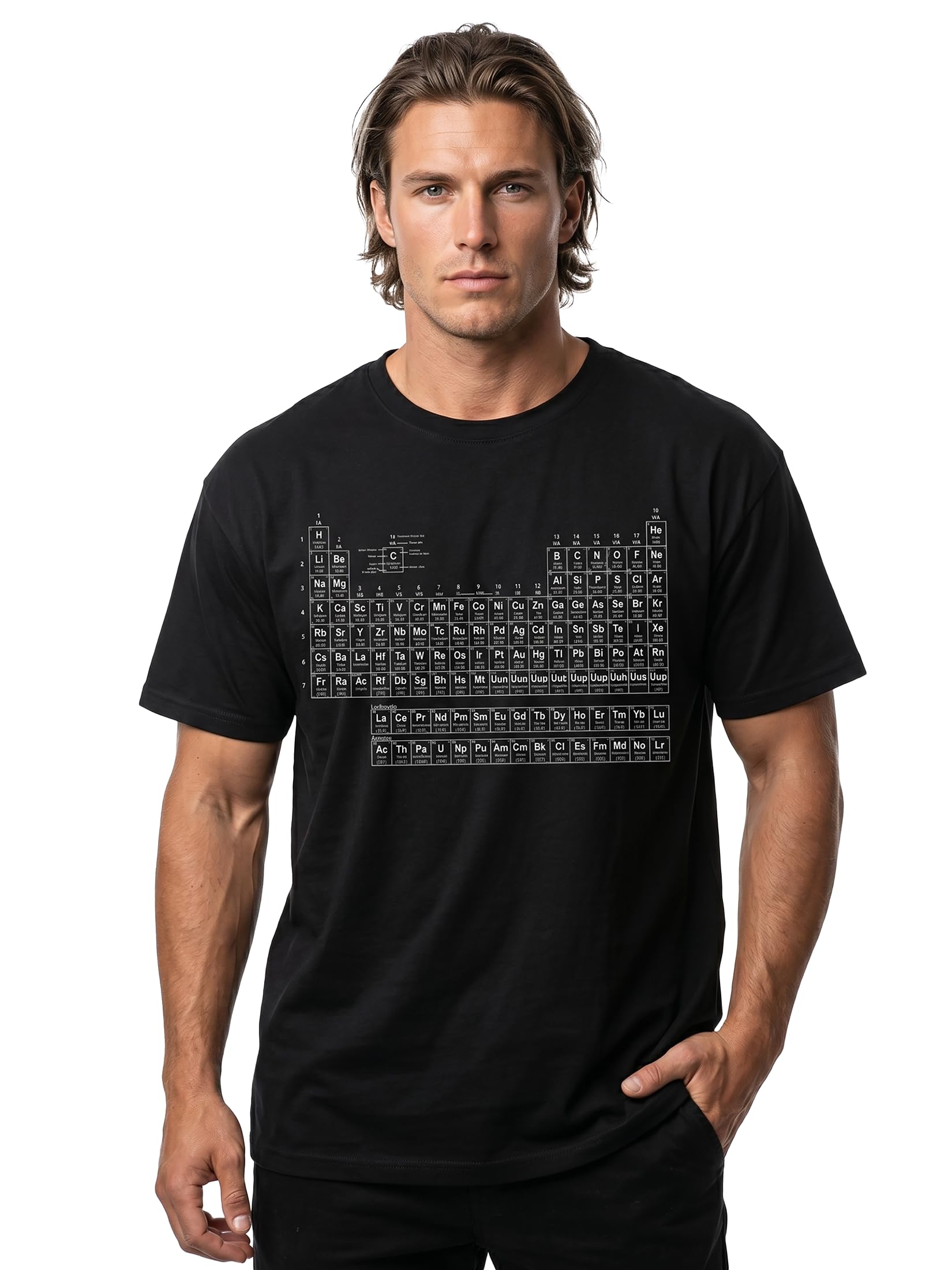 Makaya Tavola Periodica T-Shirt Uomo nera taglia M