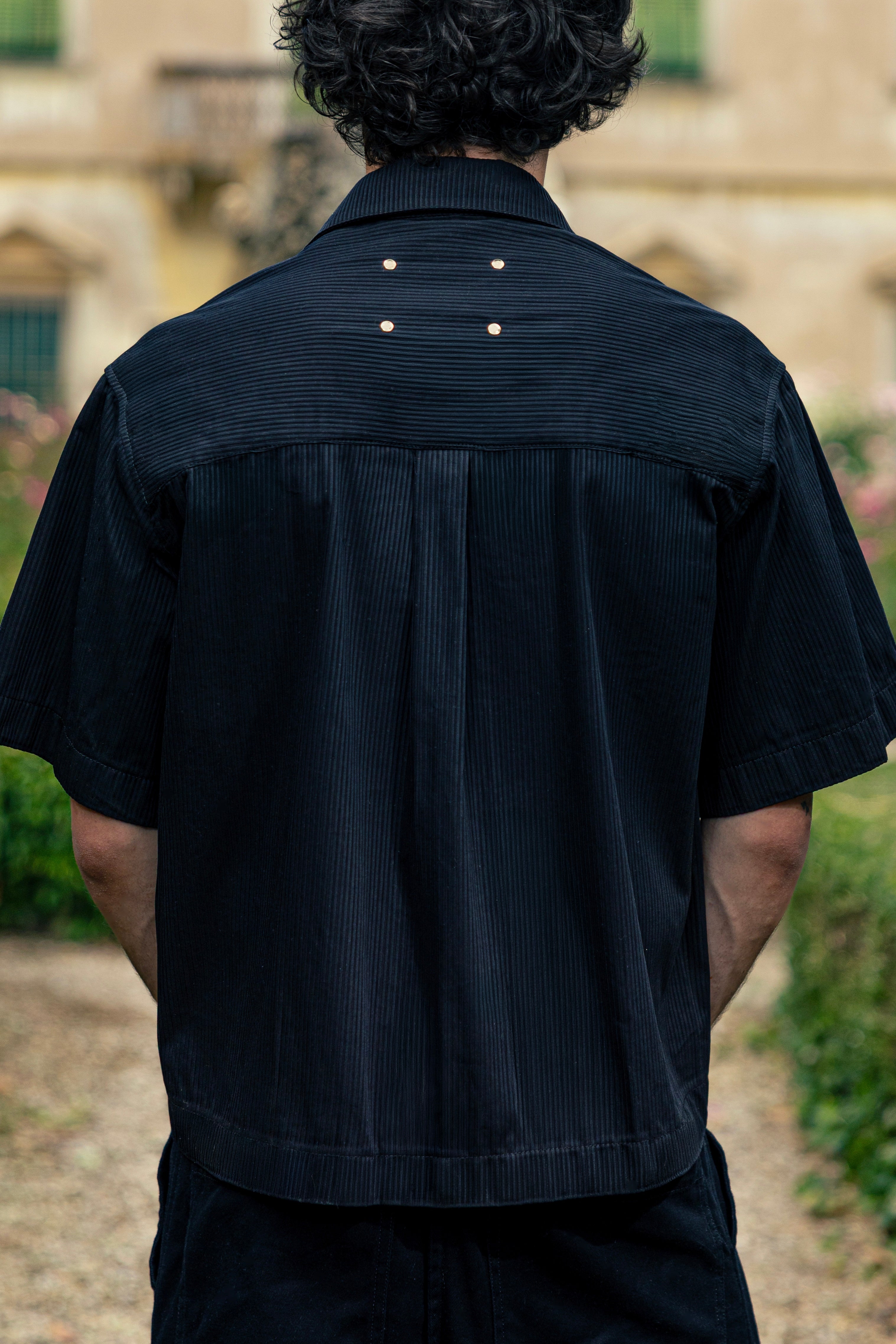 Tiat Occulta bellezza Shade shirt camicia cotone plissettata