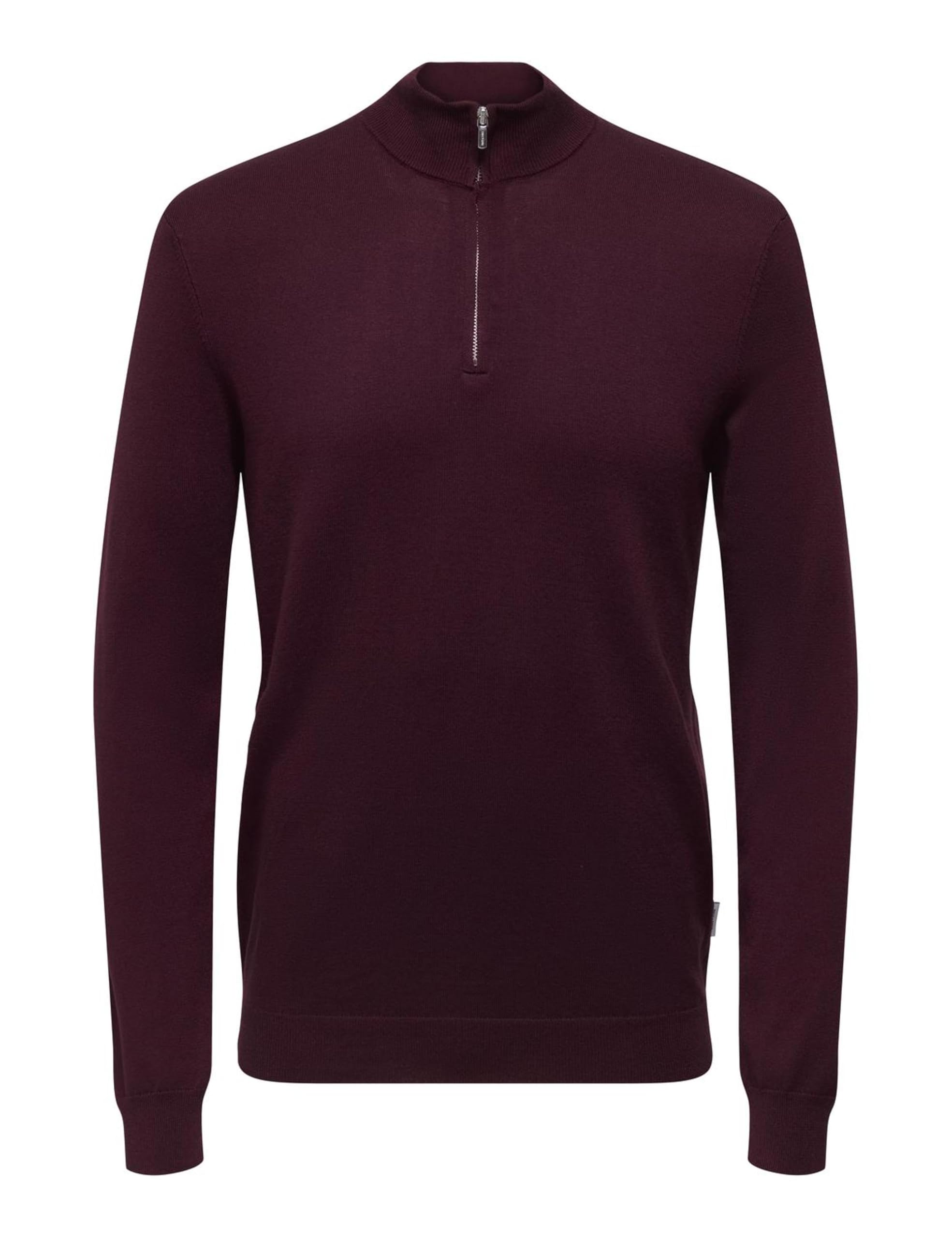 ONLY & SONS Onswyler Felpa Mezza Zip Uomo Coffee Bean