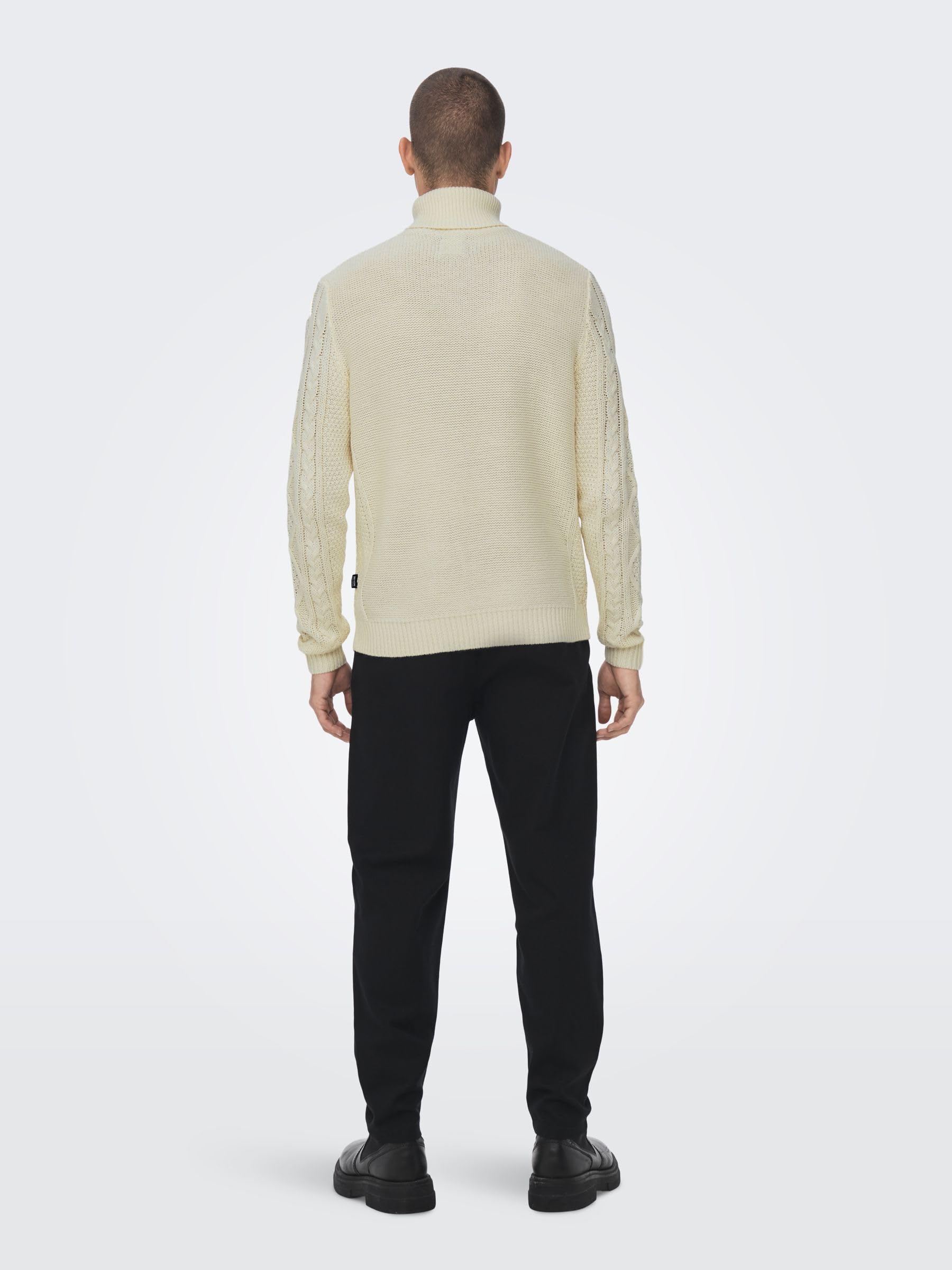 ONLY & SONS Maglieria Maglione Uomo M Bianco Antico