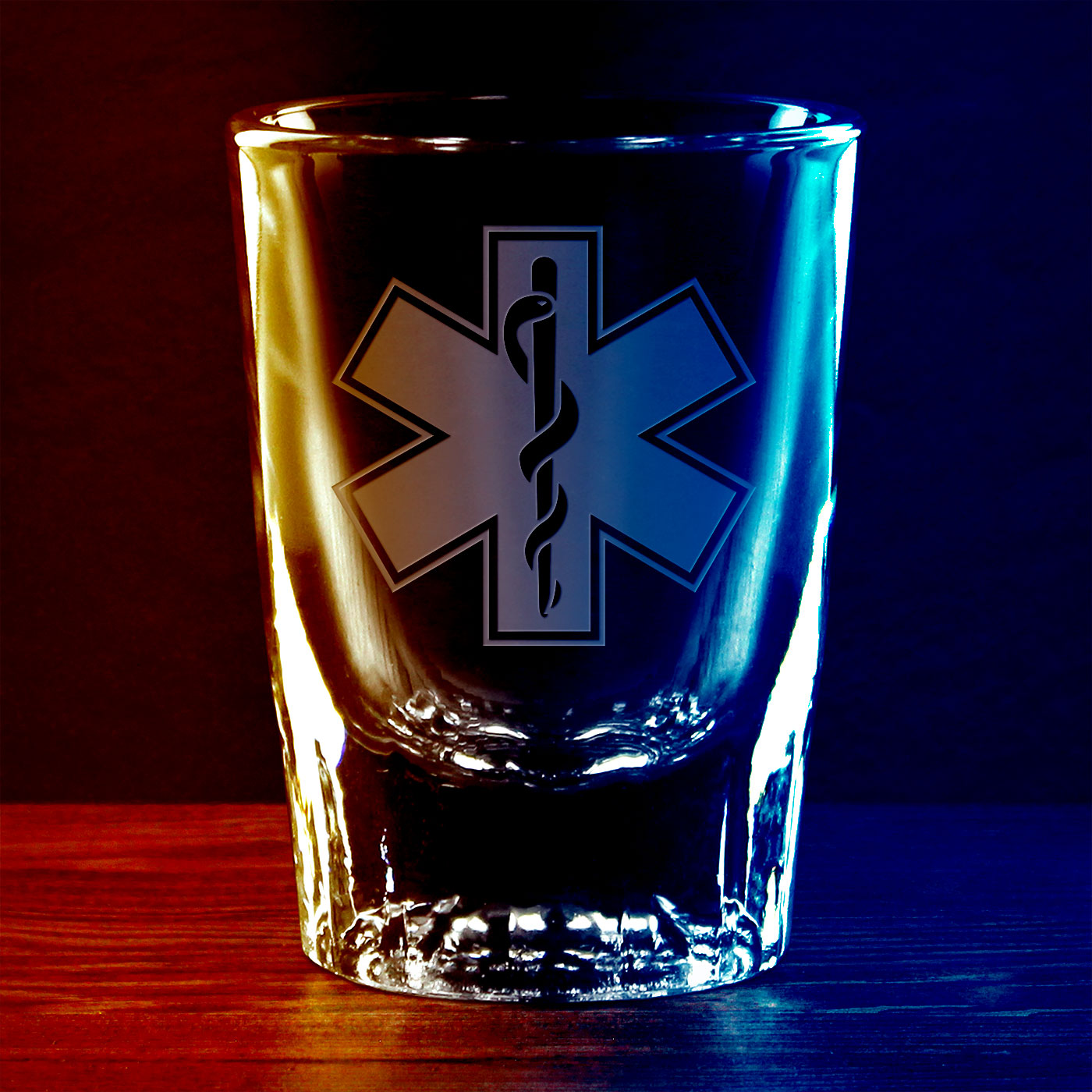 7.62 Design Drinkware EMT Star of Life bicchierino shot vetro 2 oz