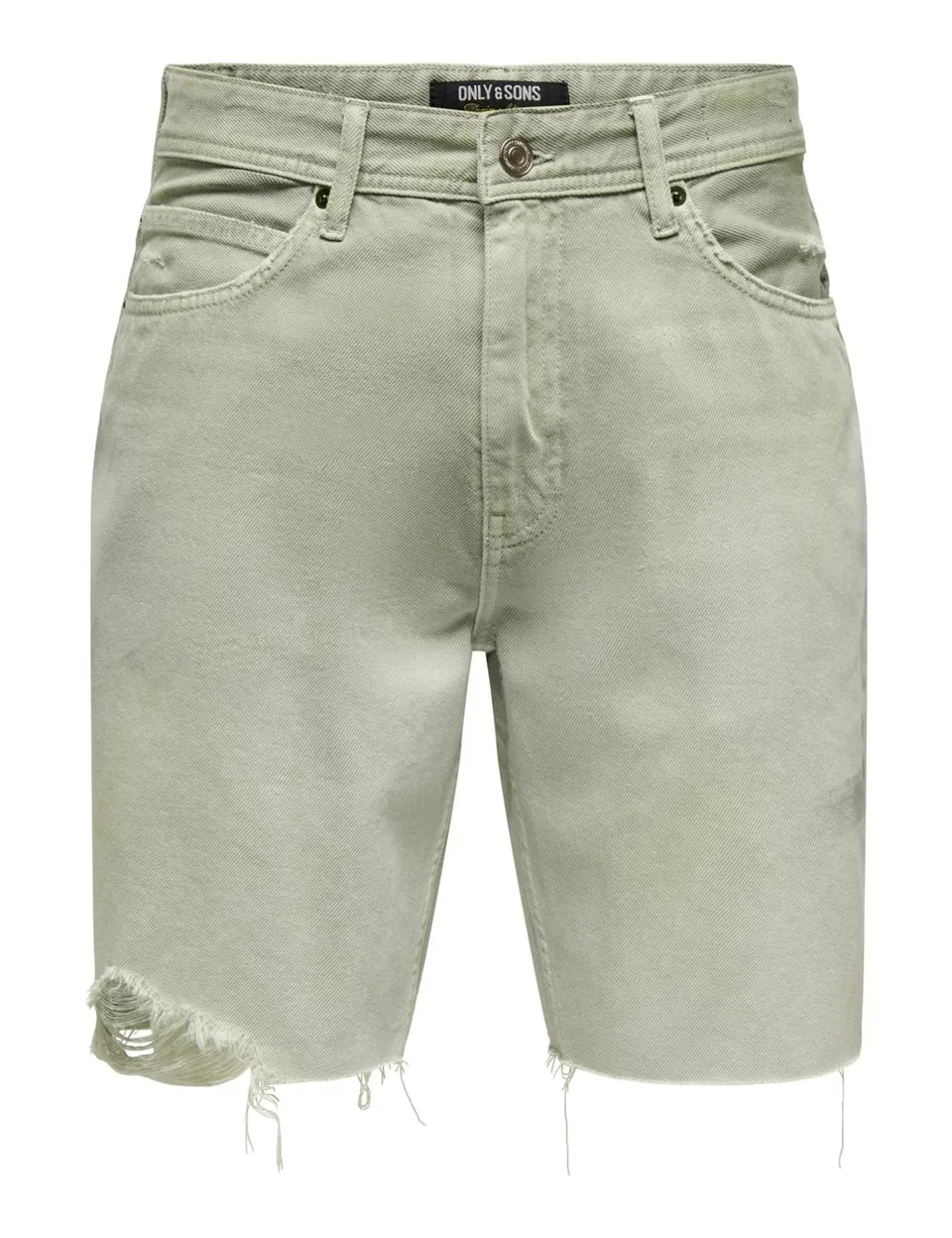 Only & Sons Onsedge Pantaloncini Uomo M Verde Denim