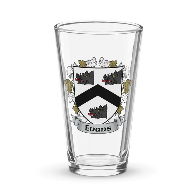 7.62 Design Evans bicchiere birra vetro 473 ml stemma irlandese