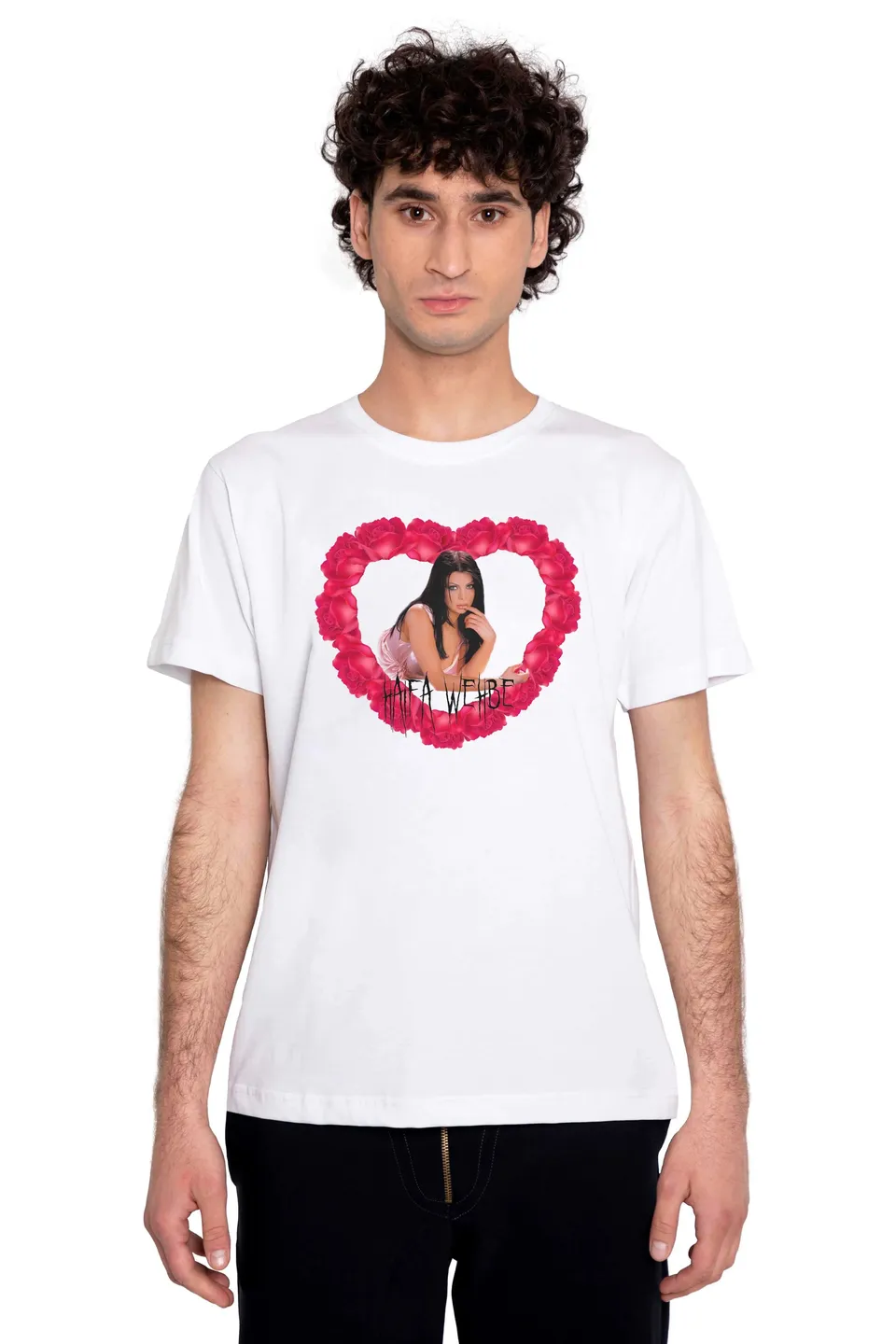 TRASHY CLOTHING ILY Haifa T-Shirt maglietta bianca cotone