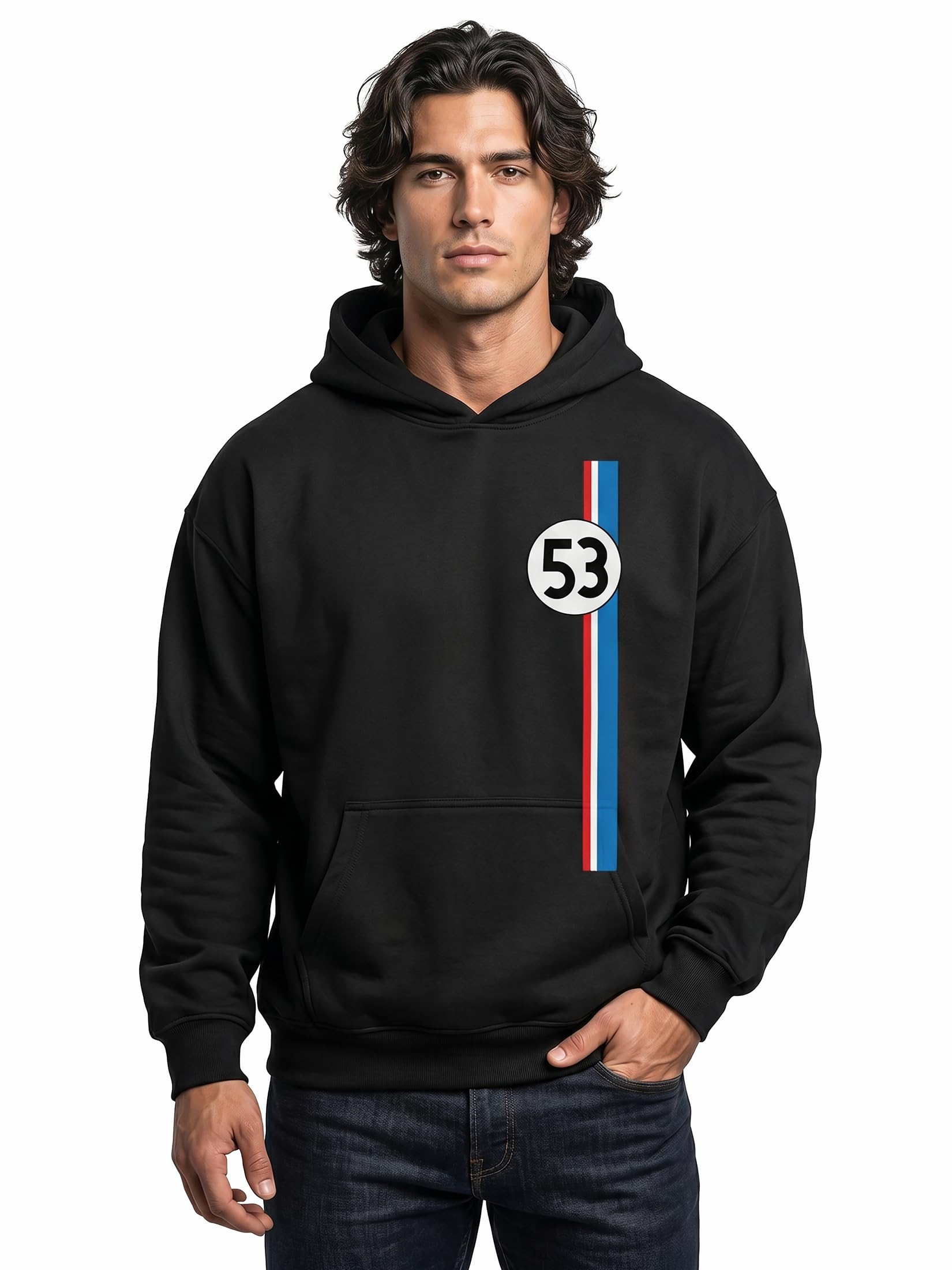 MAKAYA Tuning Auto 53 felpa uomo cappuccio taglia S cotone