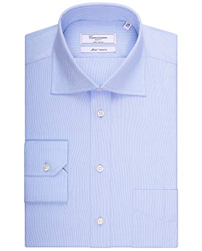 Camicissima Permanent Camicia Azzurra Taschino Slim Uomo