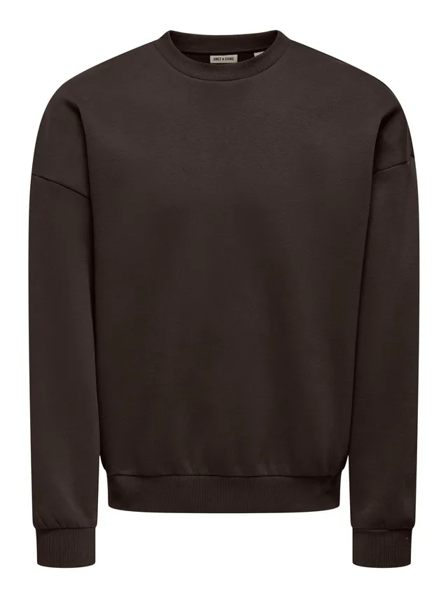 Only & Sons Onceres felpa girocollo uomo tinta unita