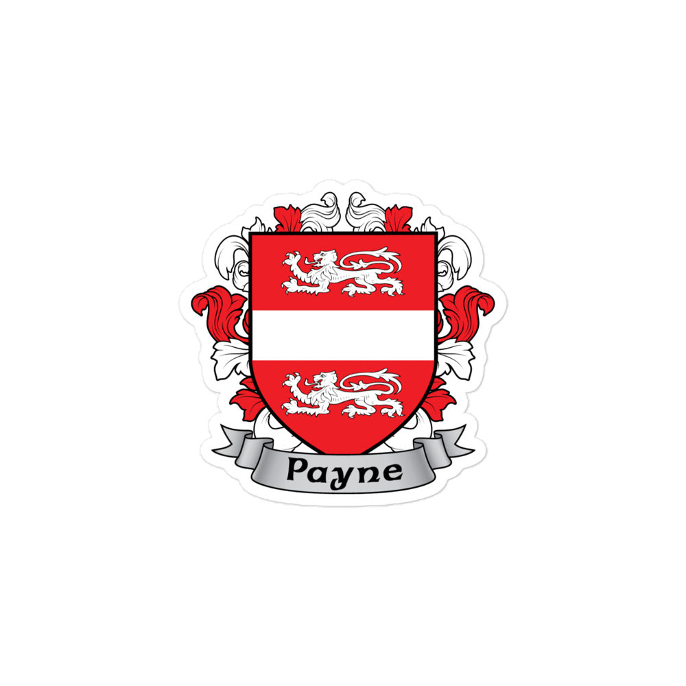 7.62 Design Payne Family Coat of Arms adesivo vinile 3x3 stemma
