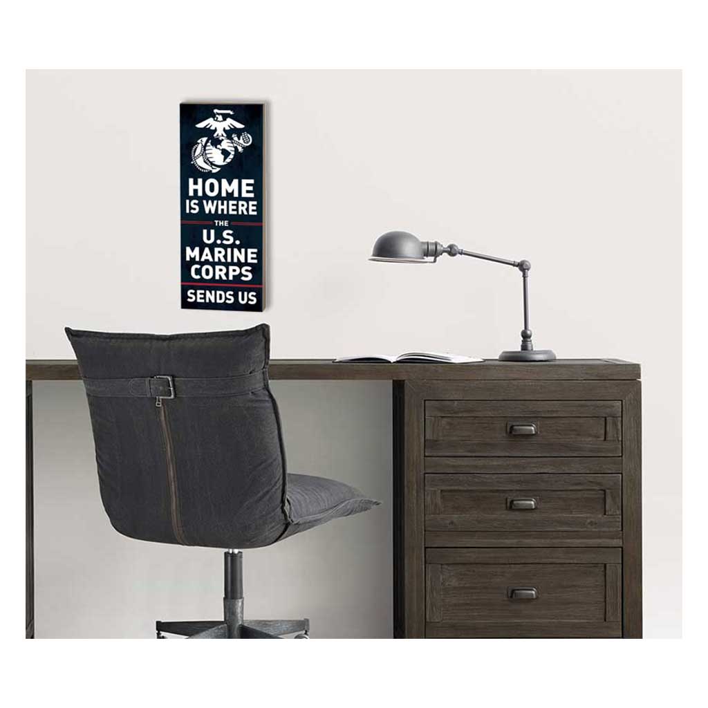 7.62 Design USMC Home Targa Legno 18x45 cm Marrone USA