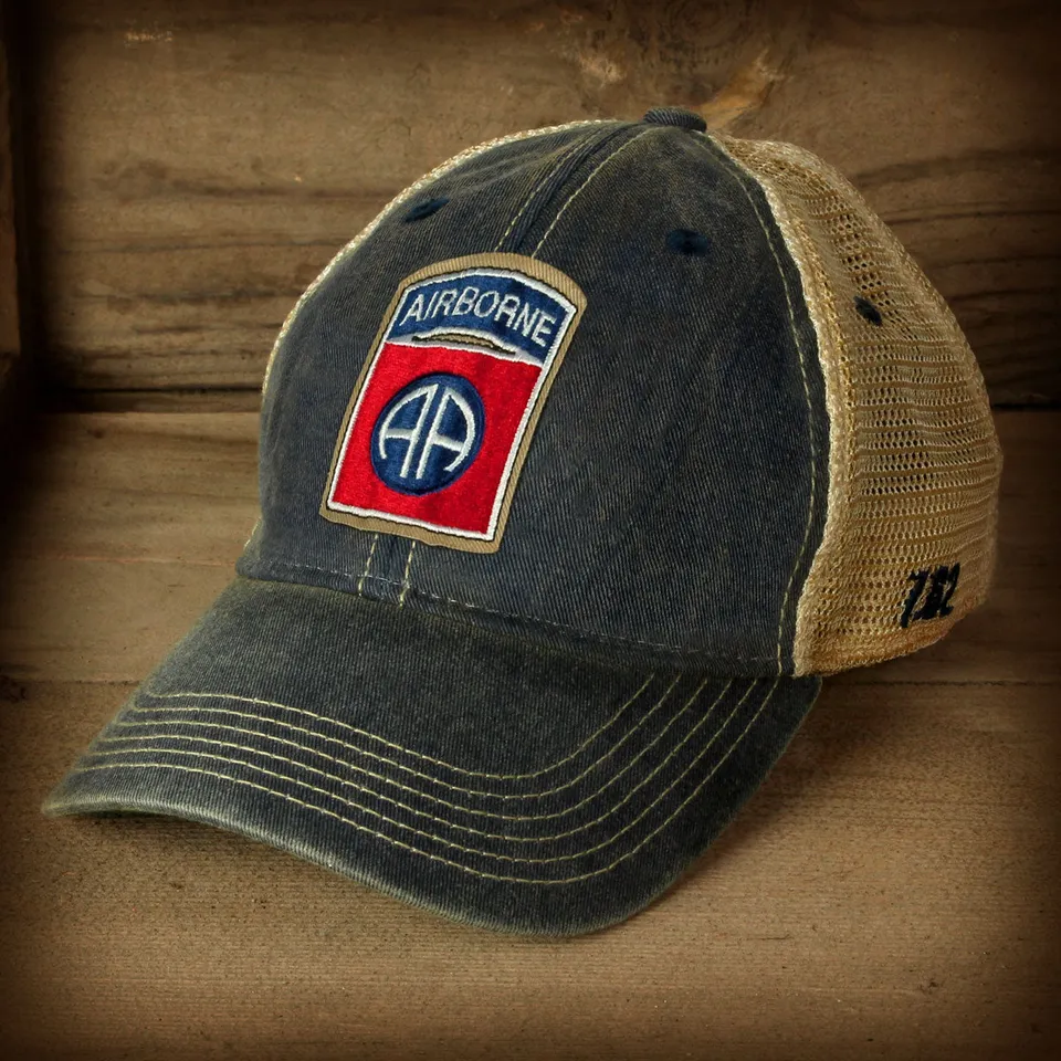 7.62 Design 82nd Airborne Division cappello trucker blu navy