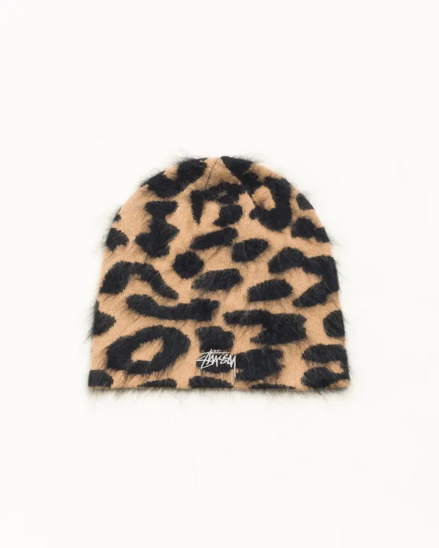 Stussy Skullcap beanie Caramel leopardato cashmere