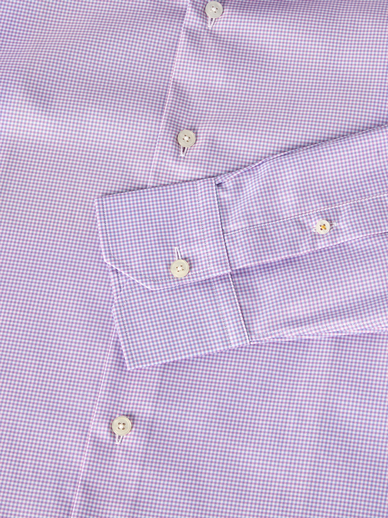 Robert Talbott Madison Check camicia uomo popeline rosa
