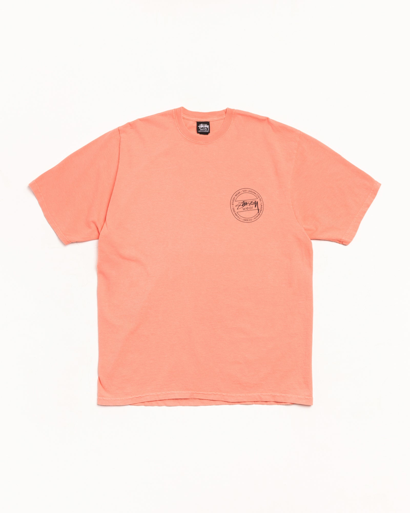 Stussy Wear Tee T-Shirt Sherbert Cotone Pigment Dyed 220gsm