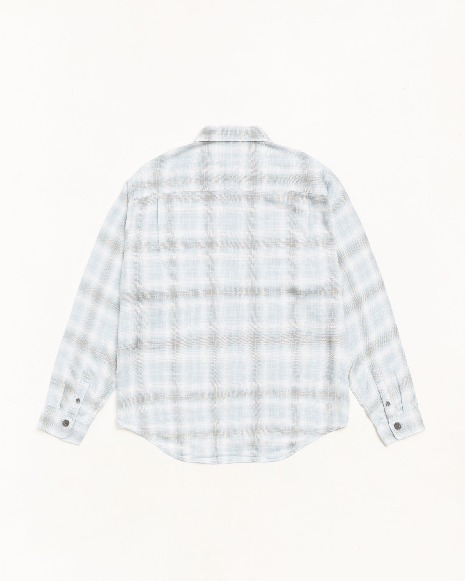 Stussy Matthew Printed camicia Light Blue Tencel