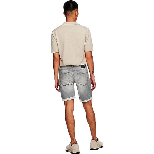 Only & Sons Onsply shorts jeans uomo 3XL denim