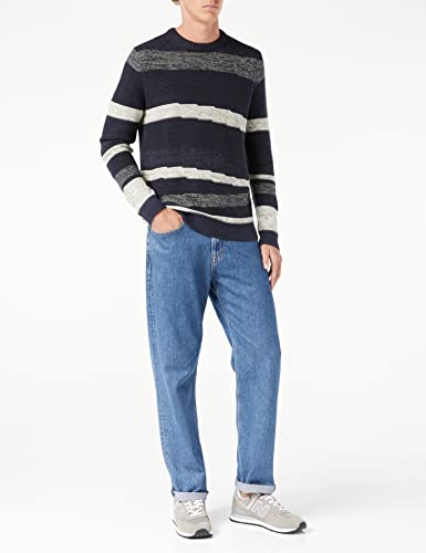 ONLY & SONS maglione uomo motivo girocollo grigio