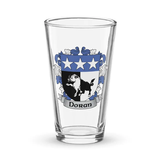 7.62 Drinkware Doran bicchiere pinta 473ml stemma irlandese
