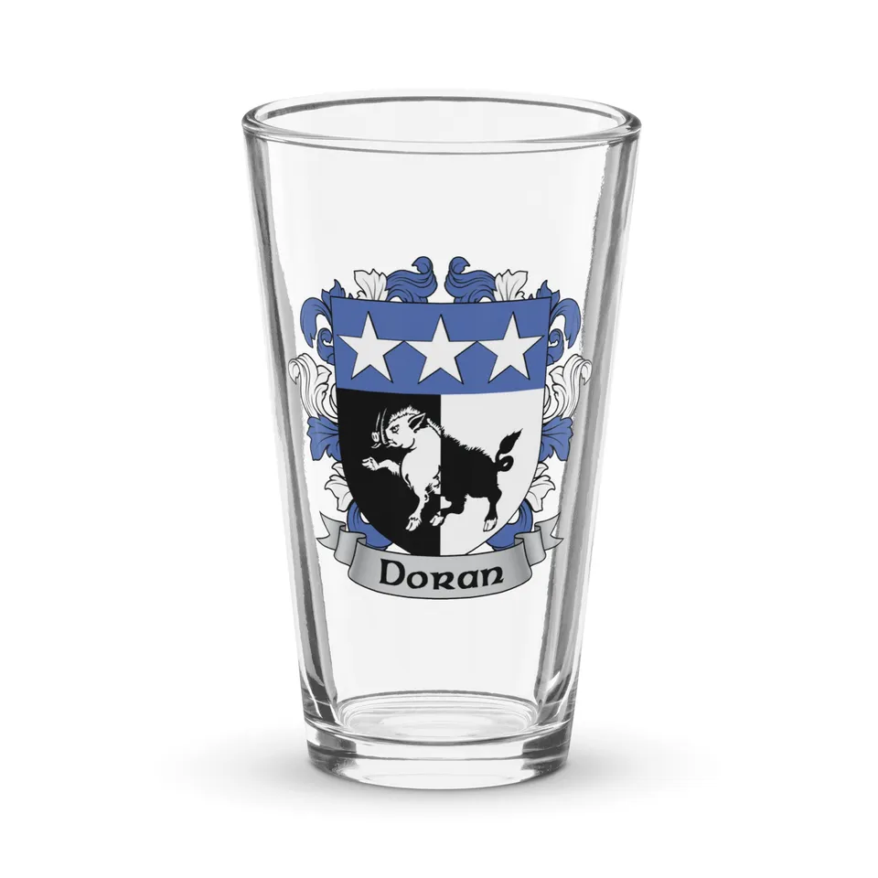 7.62 Drinkware Doran bicchiere pinta 473ml stemma irlandese