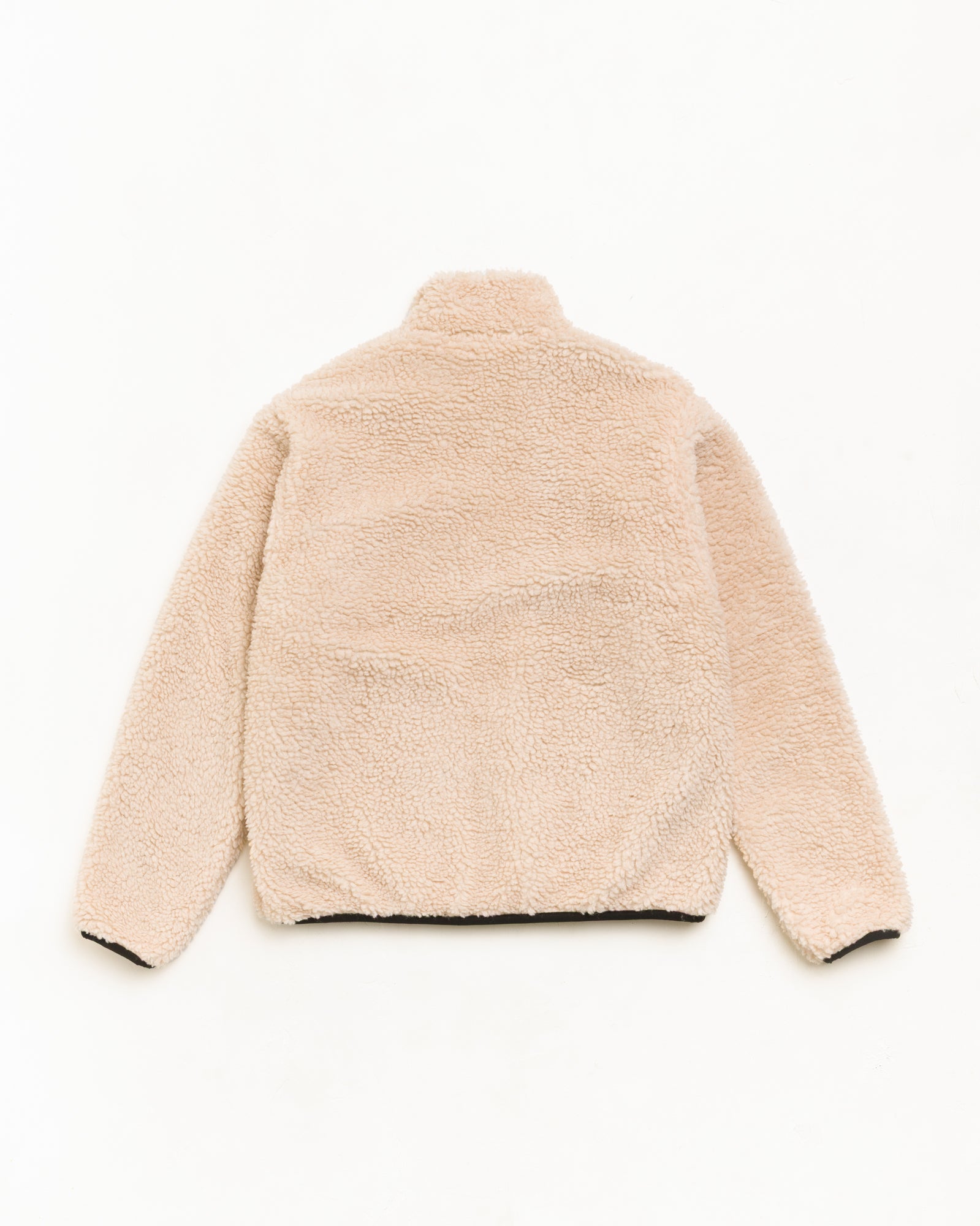 Stussy Sherpa Reversible giacca beige doppia faccia