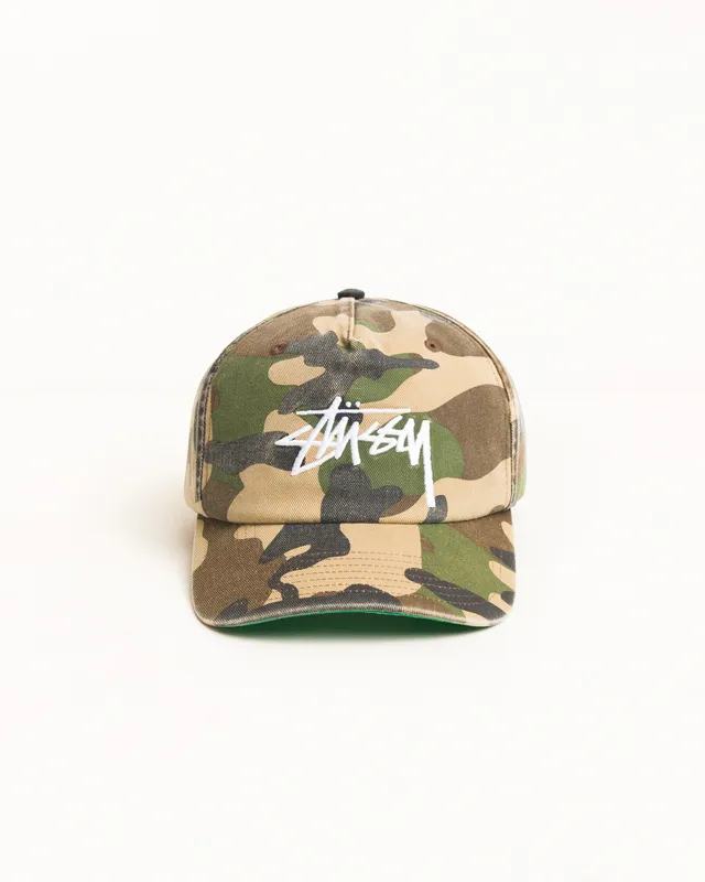 Stussy Big Stock Snapback Cap Cappello Camo Taglia Unica Cotone