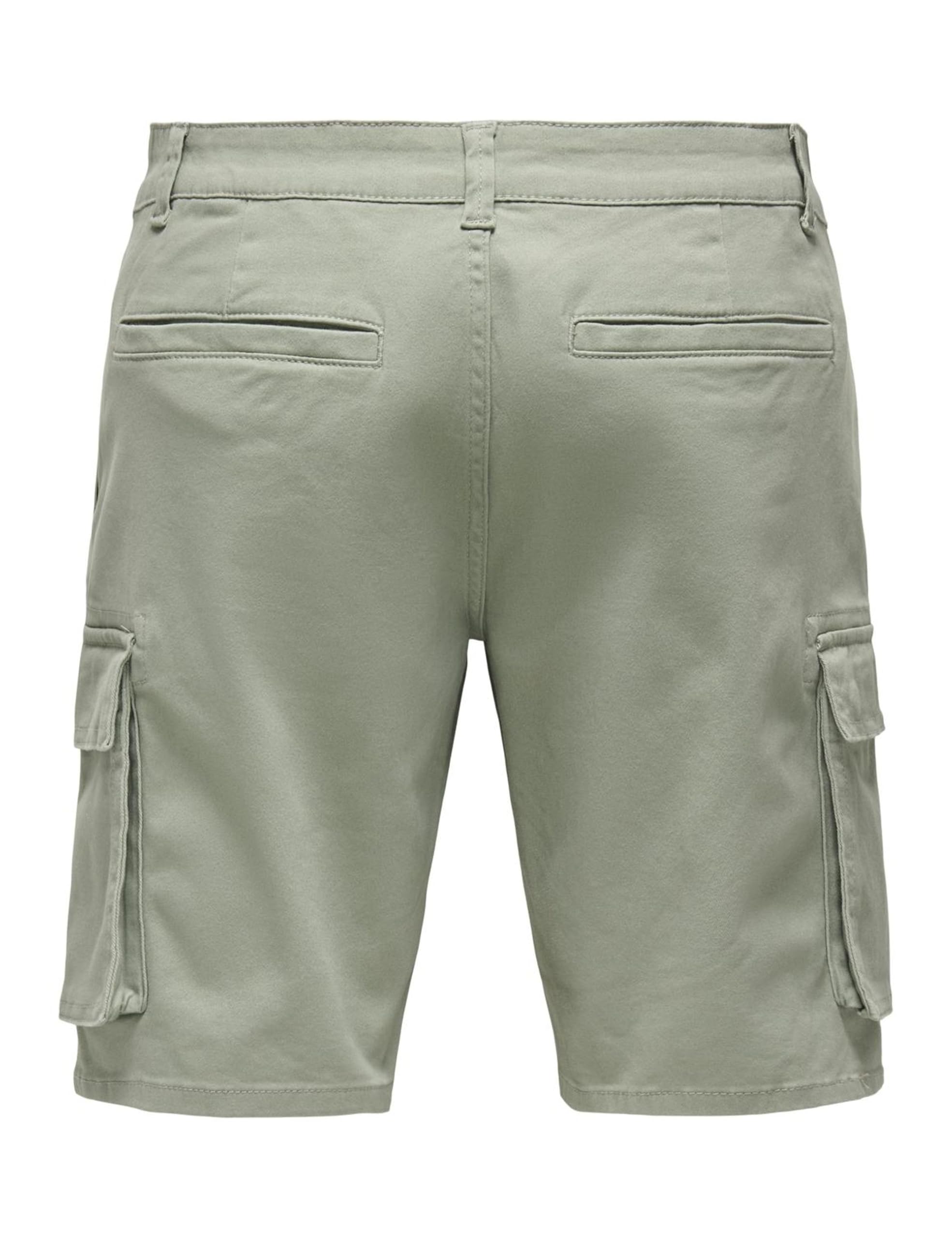 Only & Sons Onscam Stage cargo shorts uomo XL verde