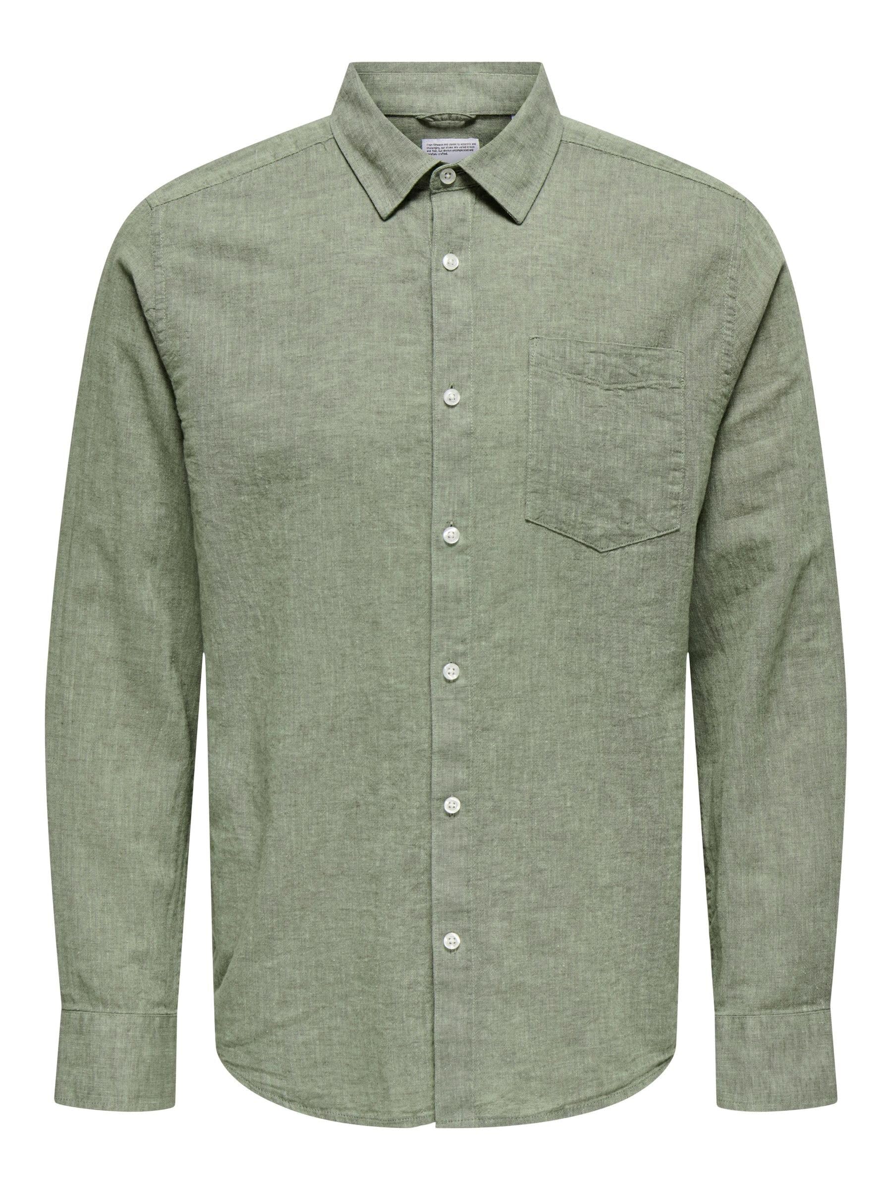 ONLY & SONS Onscaiden Shirt camicia uomo Bianco taglia S
