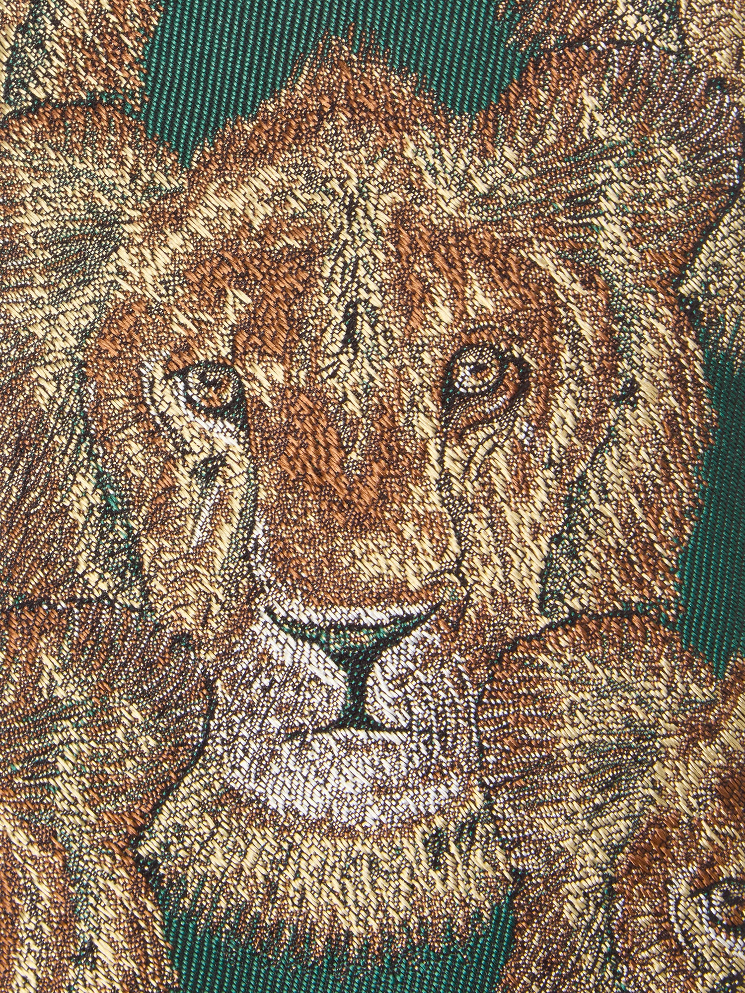 Robert Talbott Lion Head 96 cravatta seta verde REG