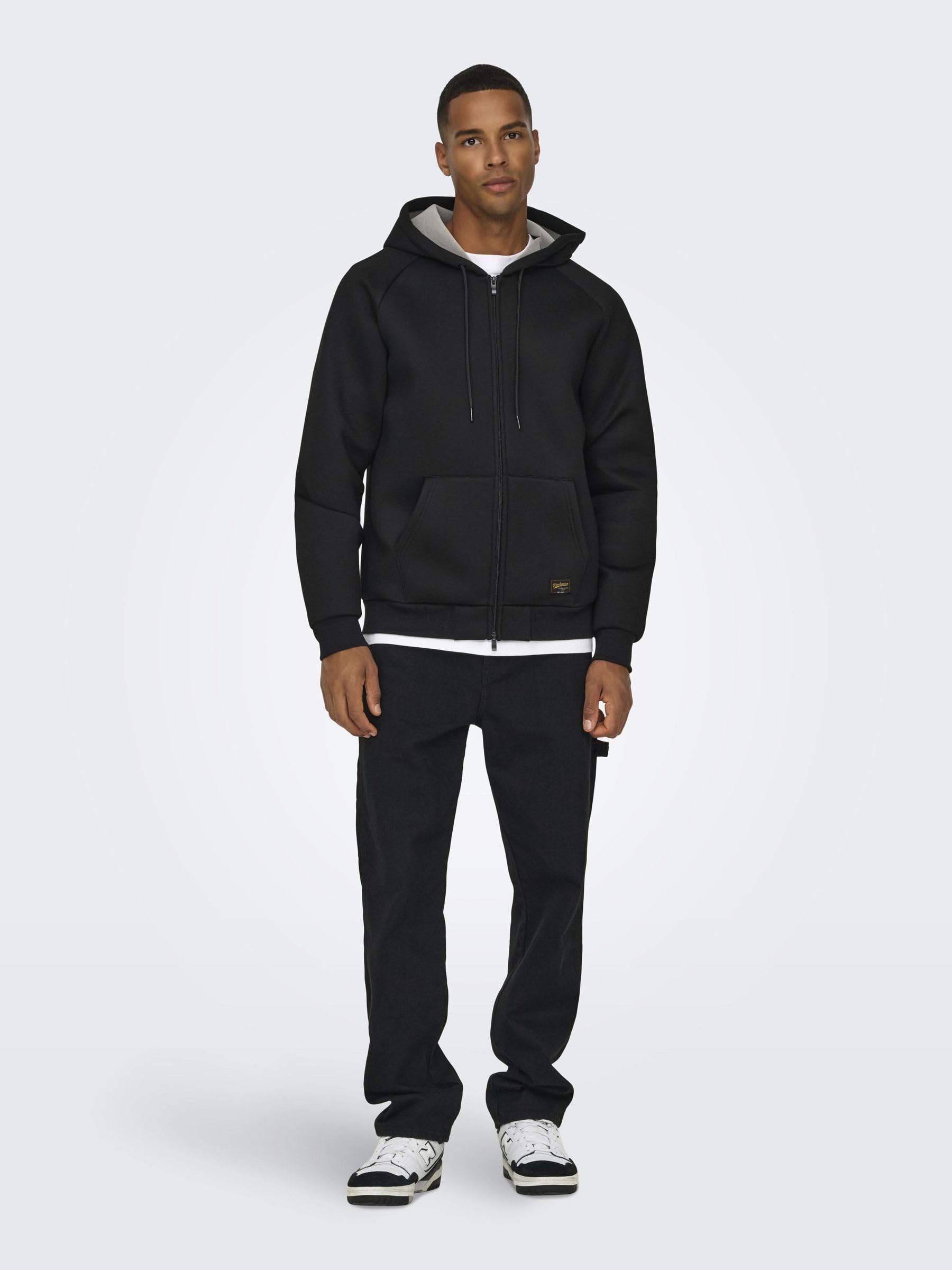 ONLY & SONS Onsbobbey Felpa Uomo Girocollo Cotone