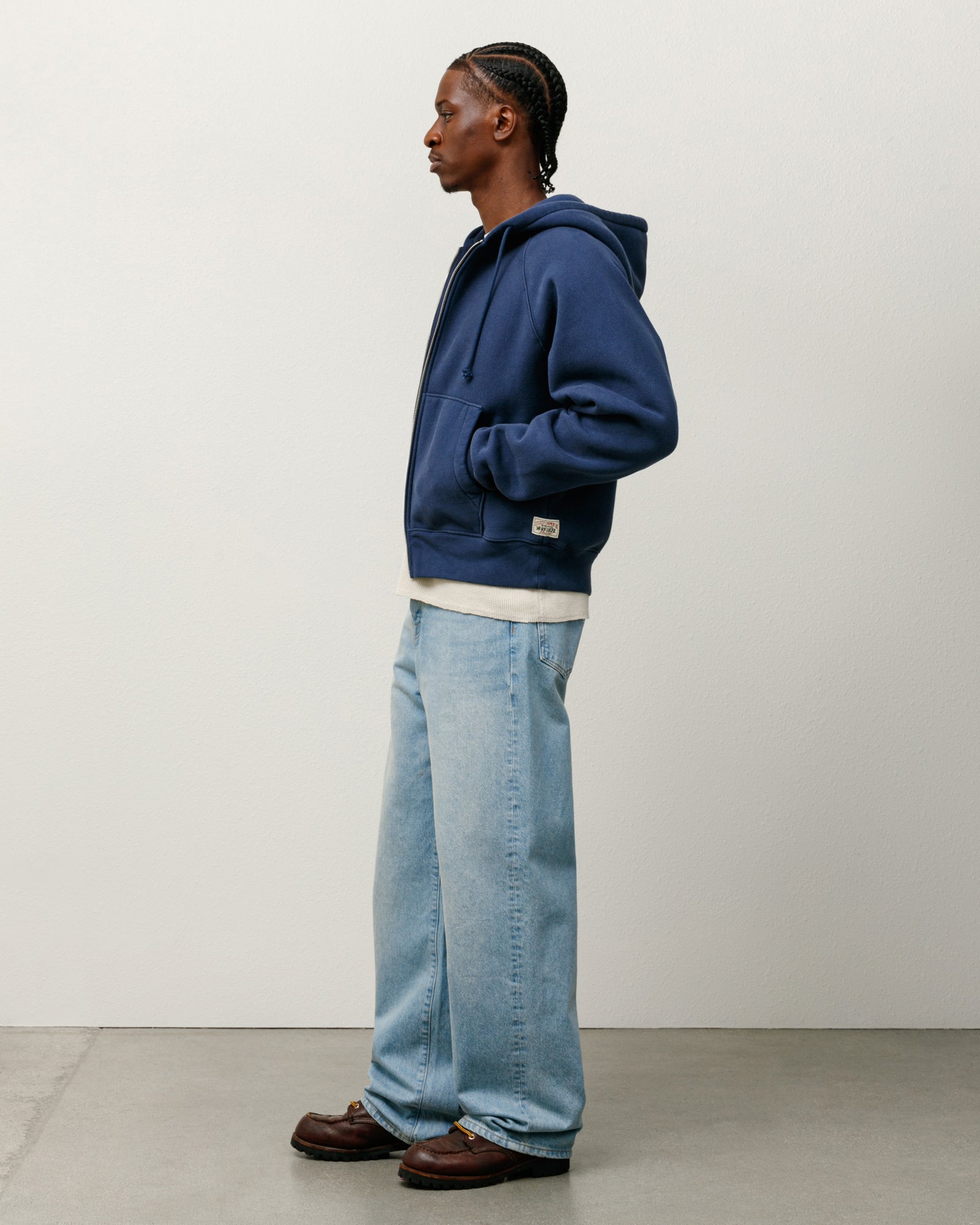 Stussy Relaxed Jean Denim jeans light wash 100% cotone