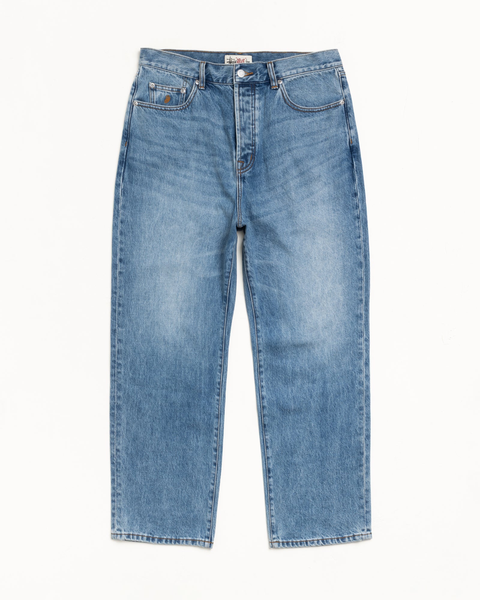 Stussy Big Ol Jean denim indaco stone wash 14,5 oz